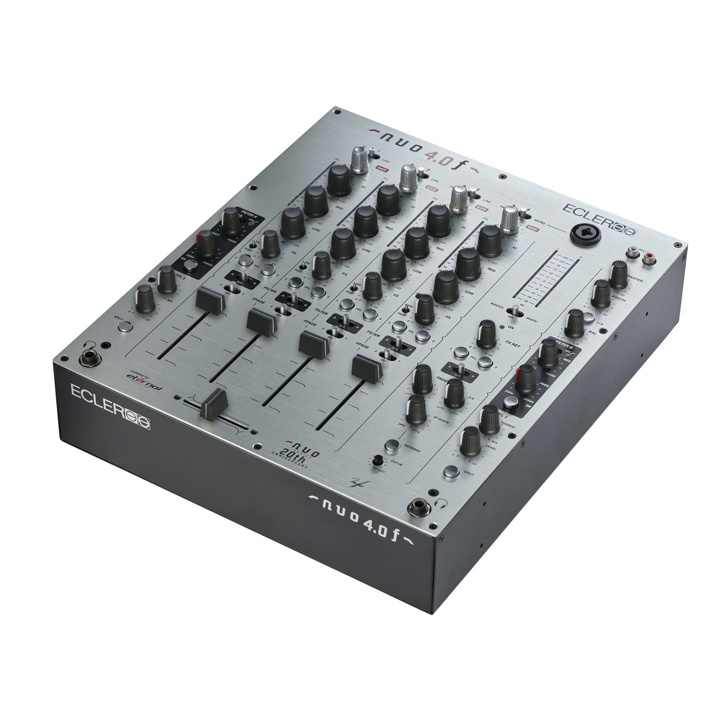 Ecler NUO 4.0F 4-Channel Analog Mixer - Silver