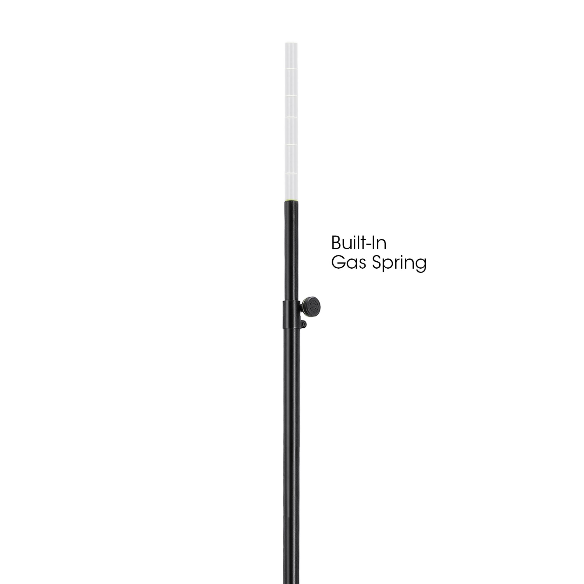 Gravity SP 2342 GS B Adjustable Gas Spring Speaker Pole (35 mm to M20)