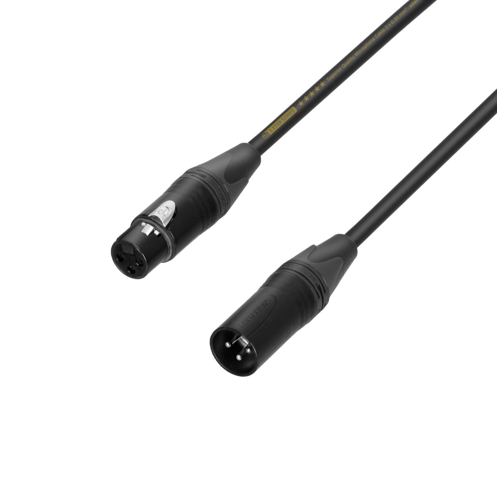 Adamhall 5 STAR K5MMF0300 Neutrik XLRF to XLRM Mic Lead 3m