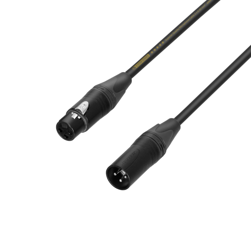 Adamhall 5 STAR Neutrik XLRF to XLRM Mic Lead 5m (K5MMF0500)
