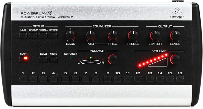 BEHRINGER P16-M Powerplay 16 Channel Digital Personal Mixer