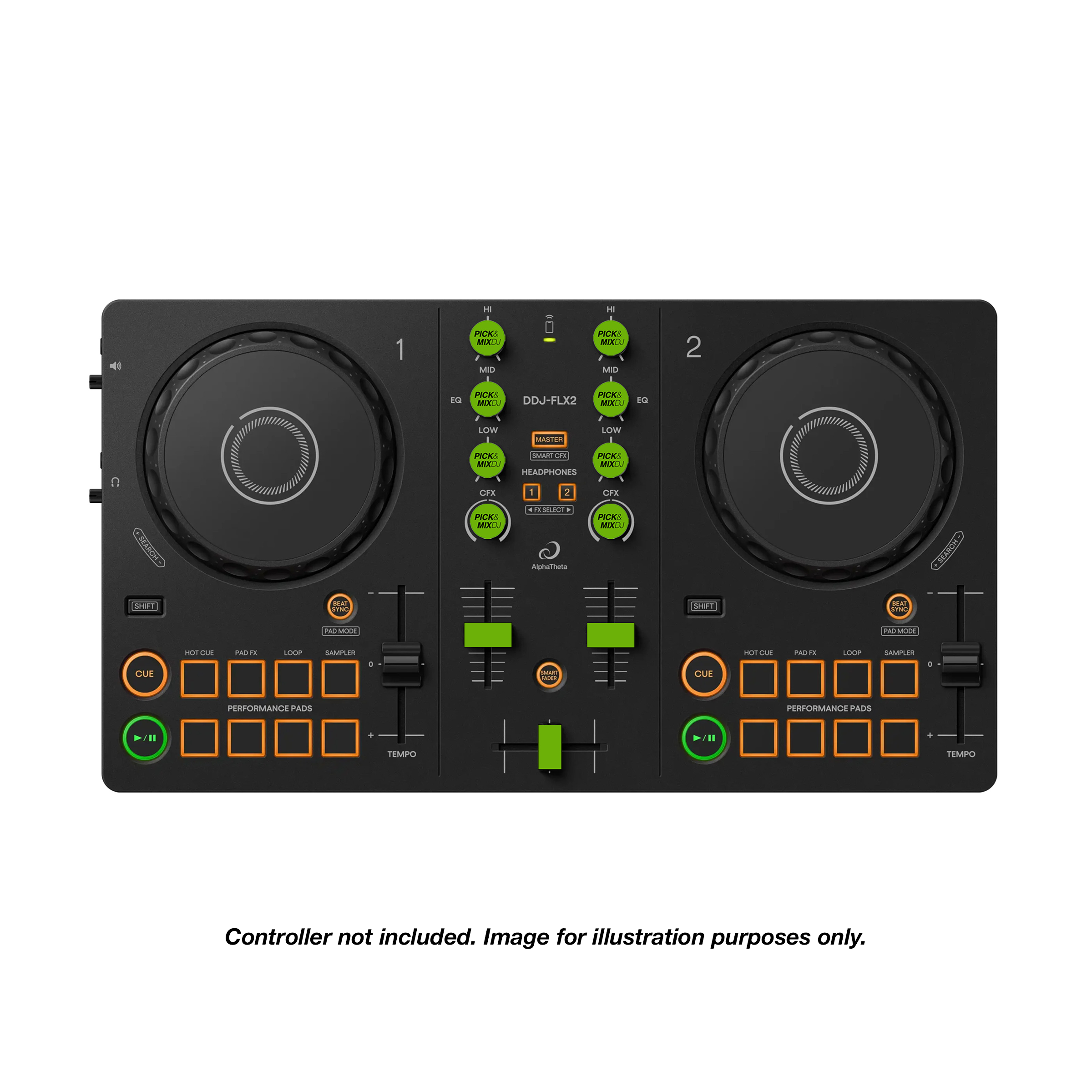 PICK&MIXDJ S PACK DJ Knobs & Faders for DDJ-FLX2, DDJ-200, Reloop Ready