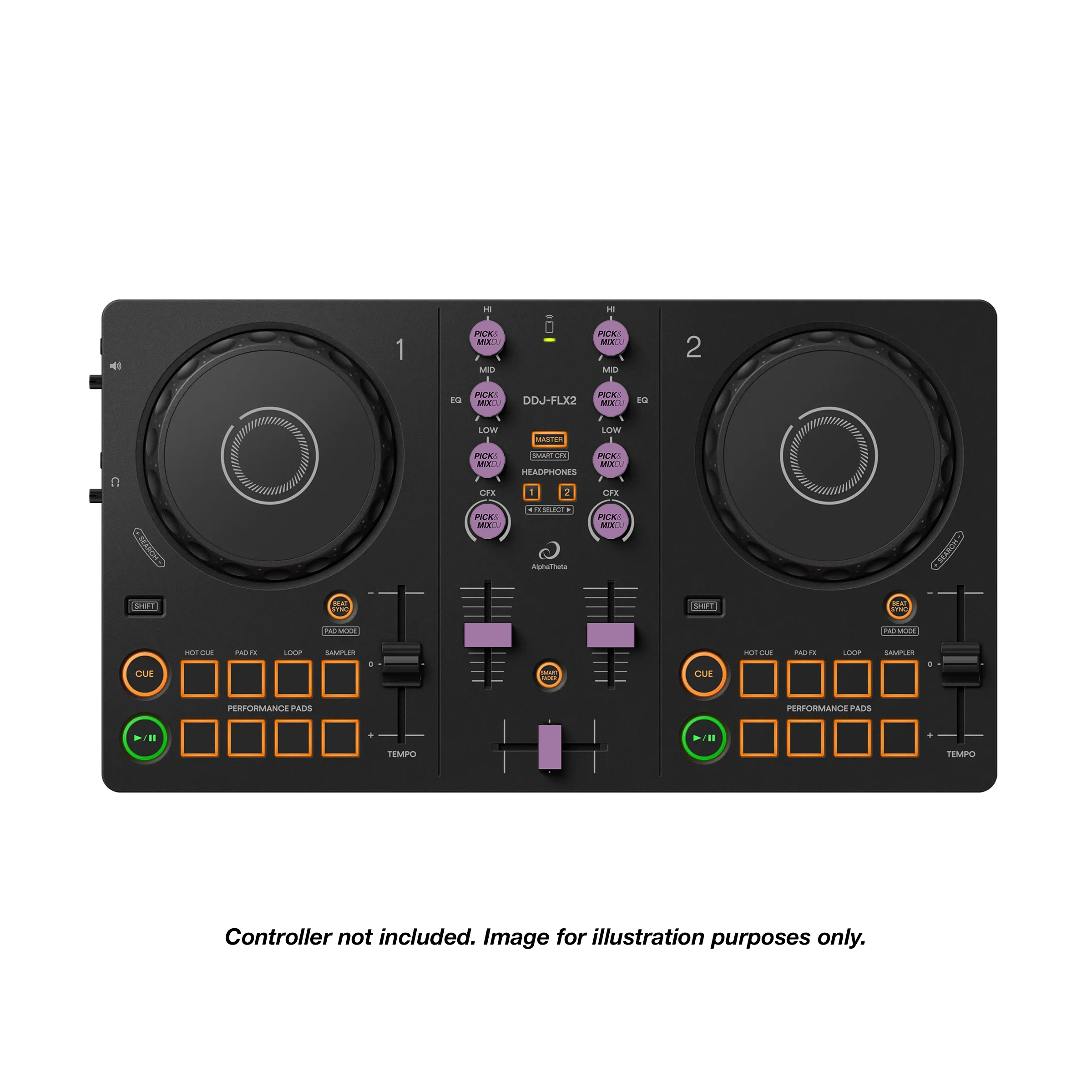 PICK&MIXDJ S PACK DJ Knobs & Faders for DDJ-FLX2, DDJ-200, Reloop Ready