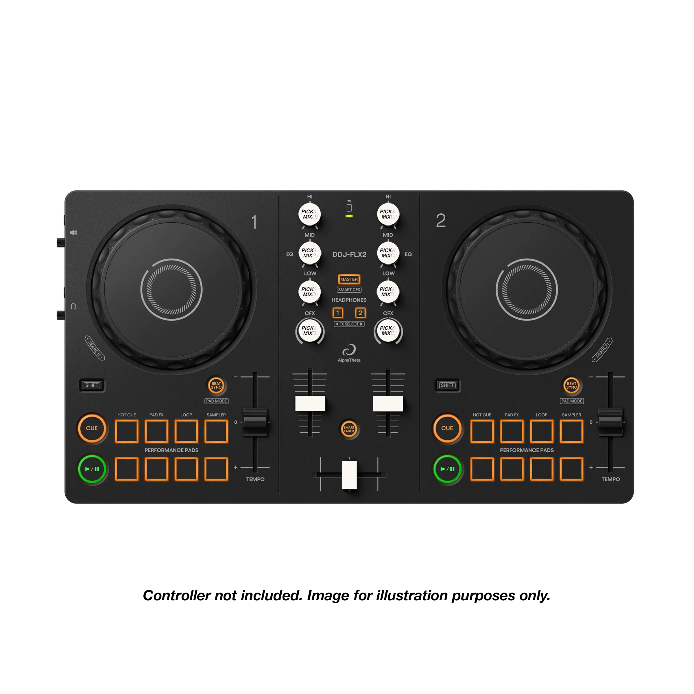 PICK&MIXDJ S PACK DJ Knobs & Faders for DDJ-FLX2, DDJ-200, Reloop Ready