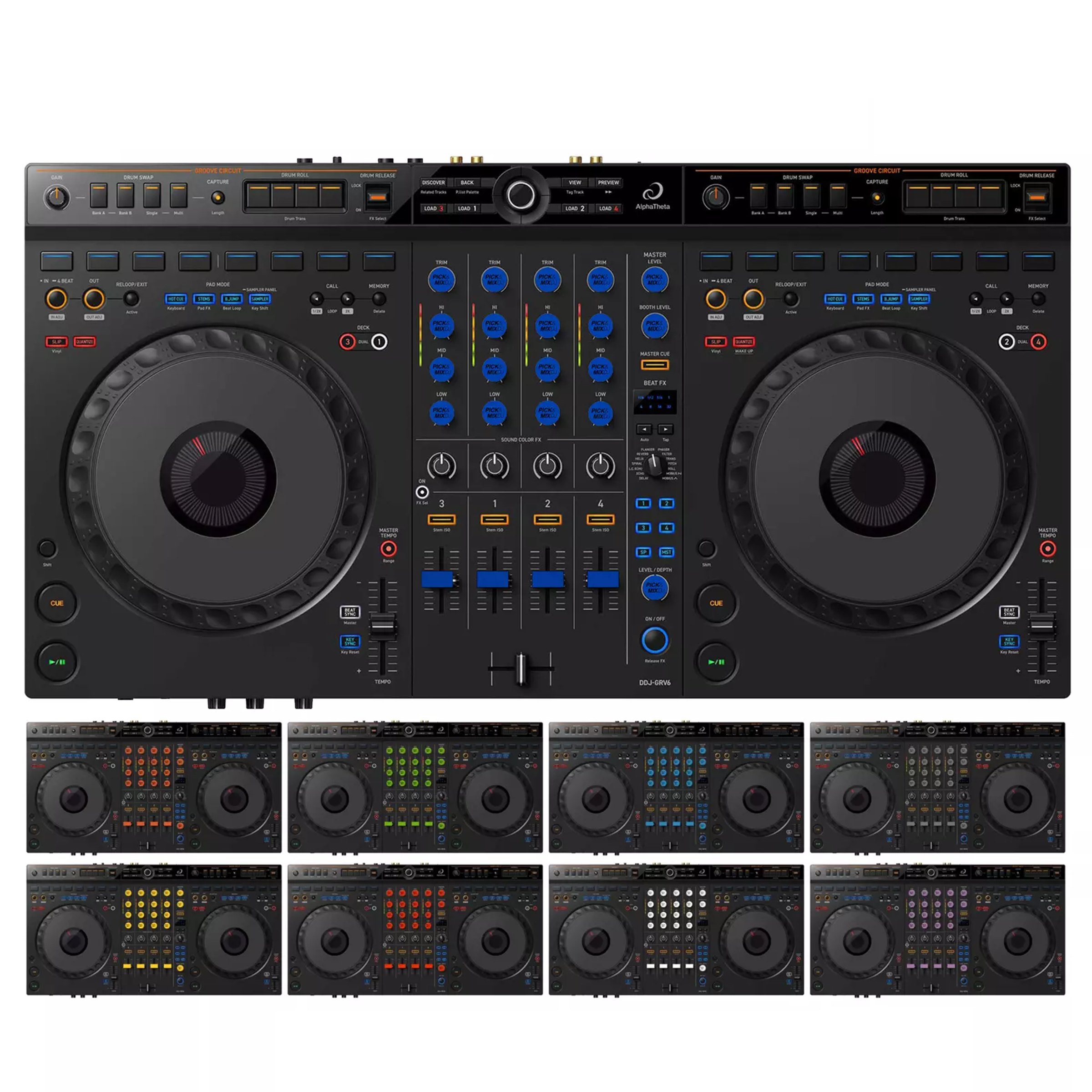 PICK&MIXDJ L PACK DJ Knobs & Faders for Pioneer XDJ-AZ, RX3, DDJ-GRV6
