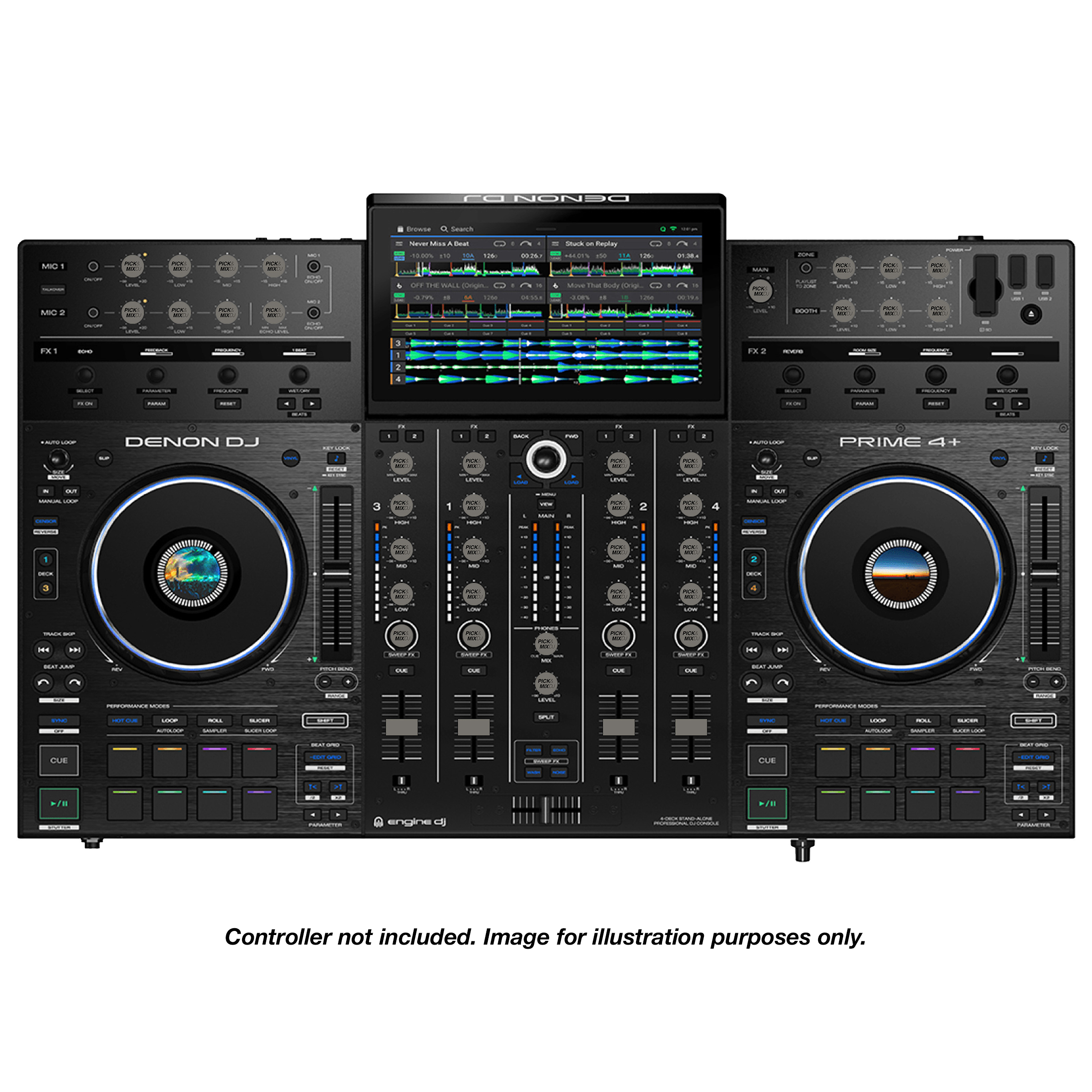 PICK&MIXDJ JUMBO PACK DJ Knobs & Faders for Prime 4/4+, XDJ-XZ