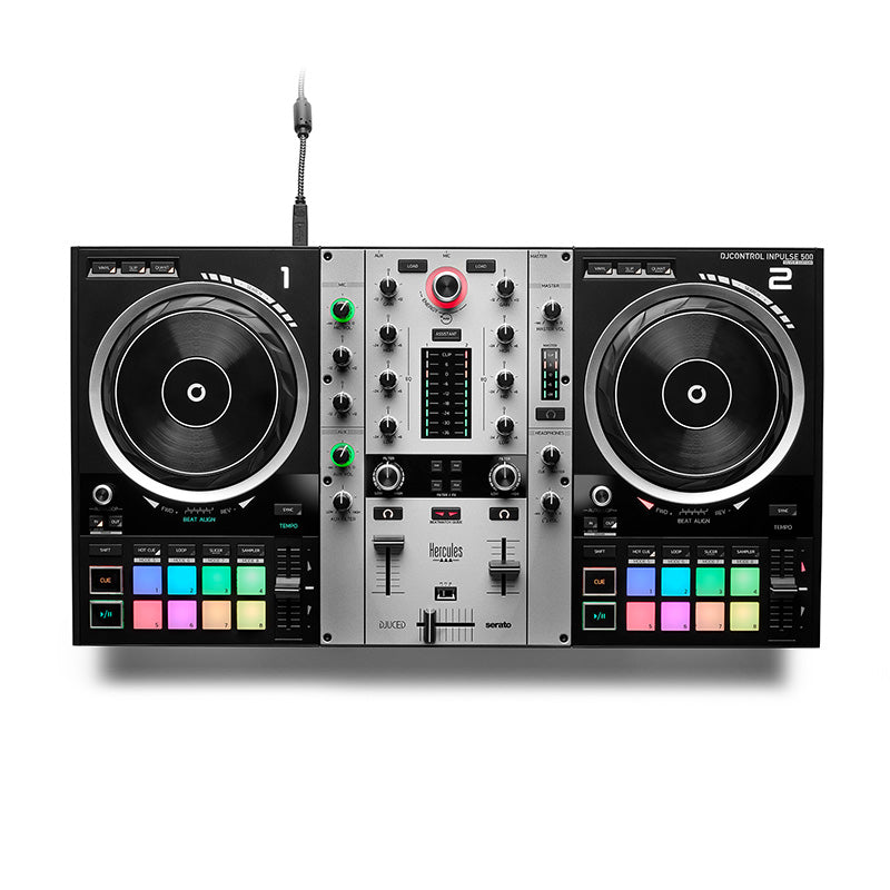 Hercules Inpulse 500 Serato DJ Pro Edition + 4 Hour DJ Lesson Bundle