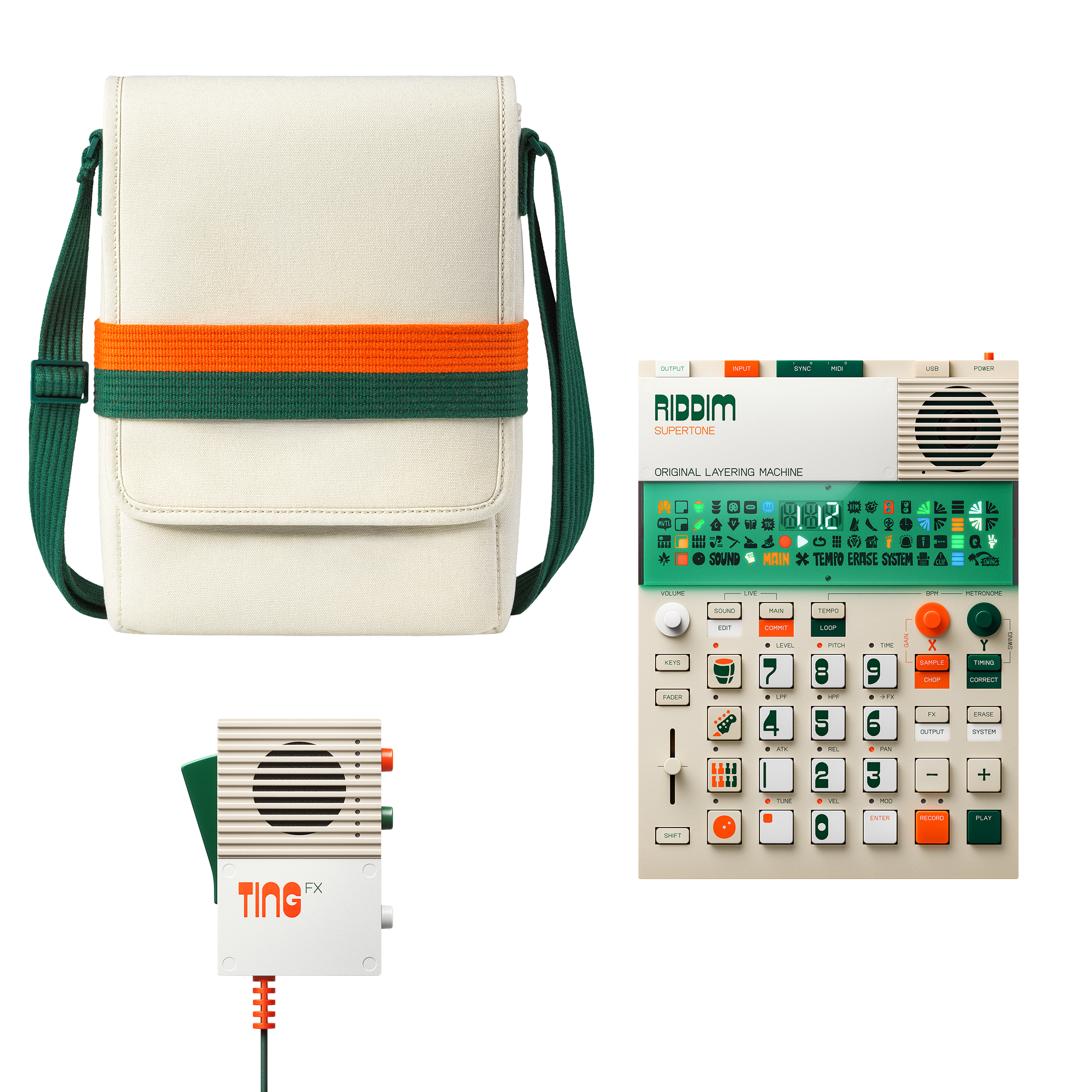 Teenage Engineering RIDDIM N' TING EP-40 + EP-2350 + Shoulder Bag Bundle