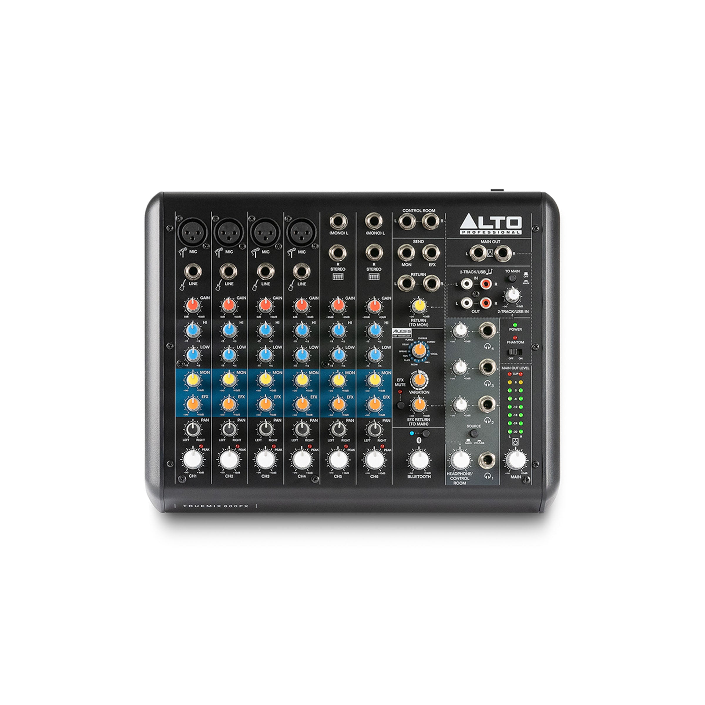 Alto TRUEMIX 800 FX 8-Channel Mixer with USB, Bluetooth & FX