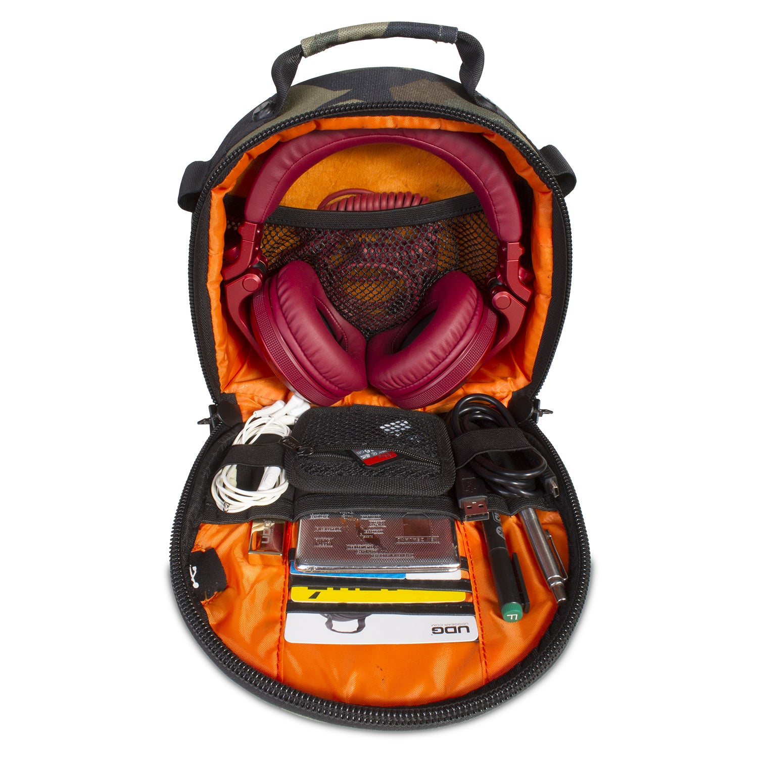 UDG Ultimate DIGI Headphone Bag Black Camo Orange U9950BC/OR