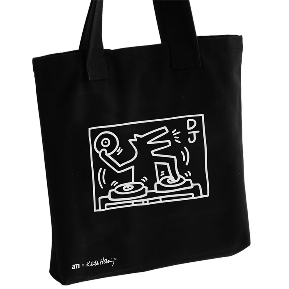 AM Clean Sound Keith Haring Record Tote Bag