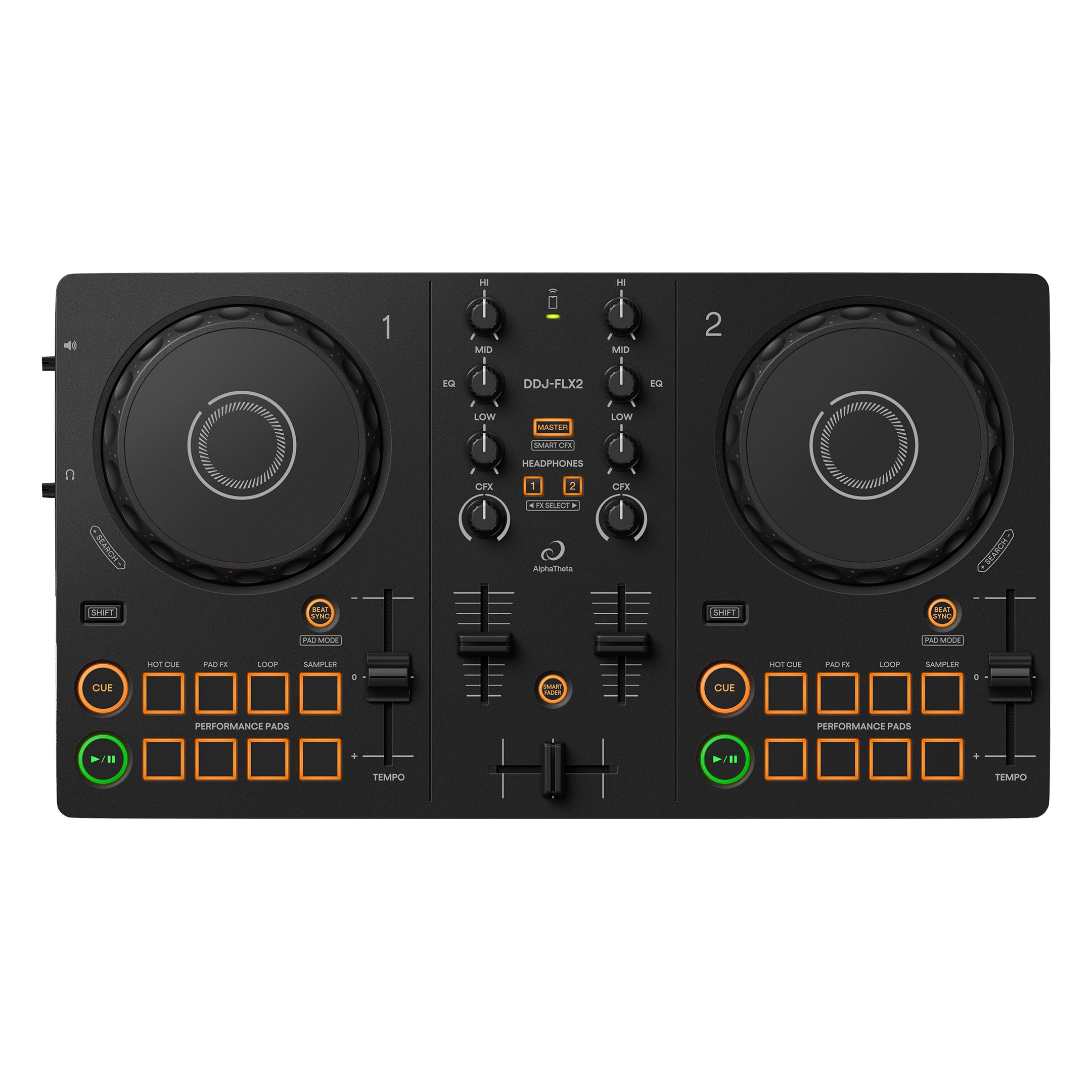 AlphaTheta DDJ-FLX2 Smart DJ Controller