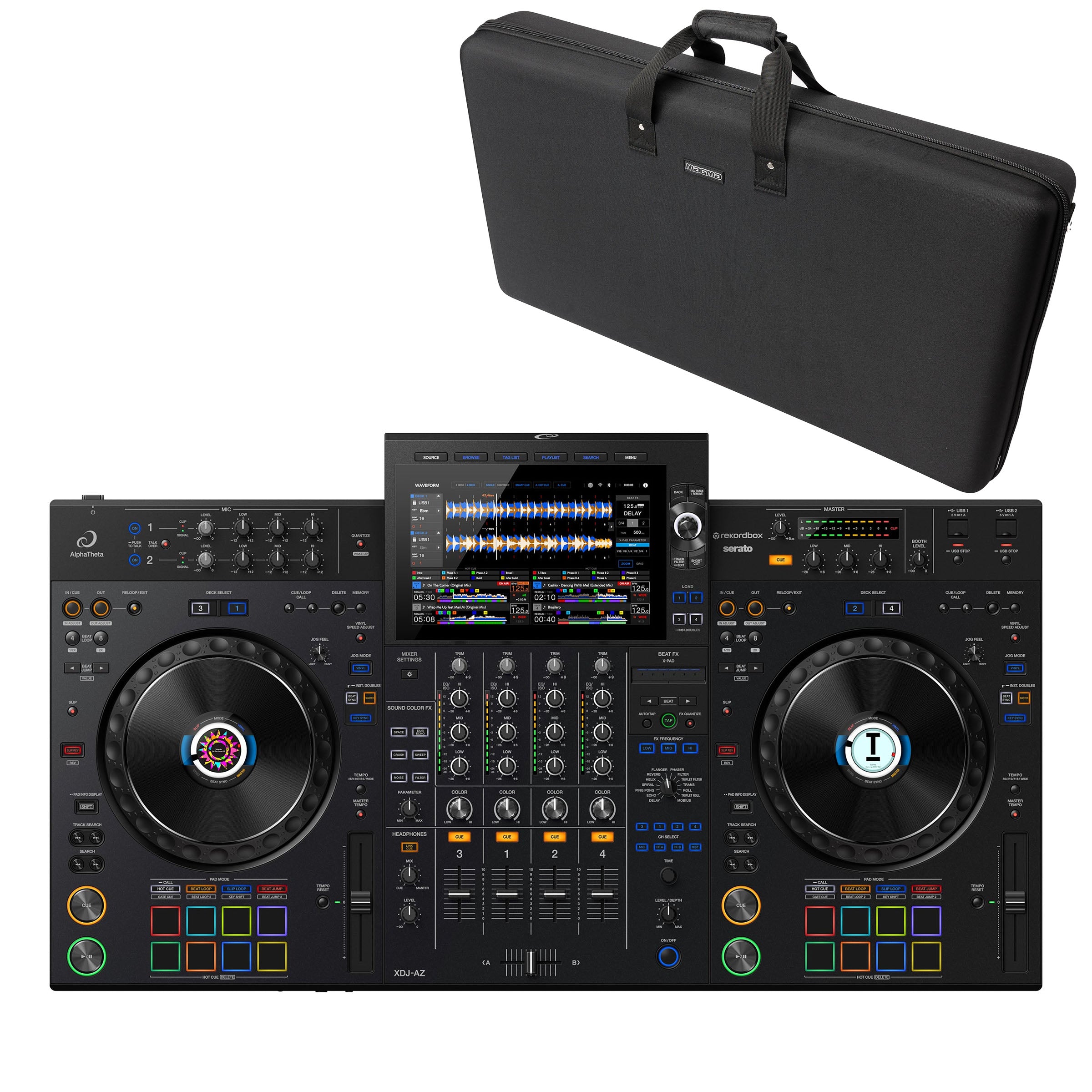 AlphaTheta XDJ-AZ + CTRL Case Bundle