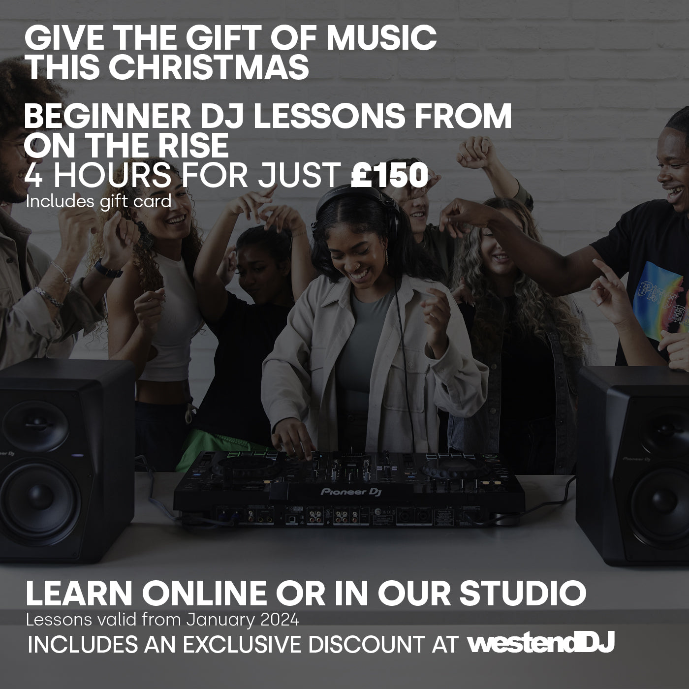 £150 4 Hour Lesson/Gift Card from On The Rise DJ Academy