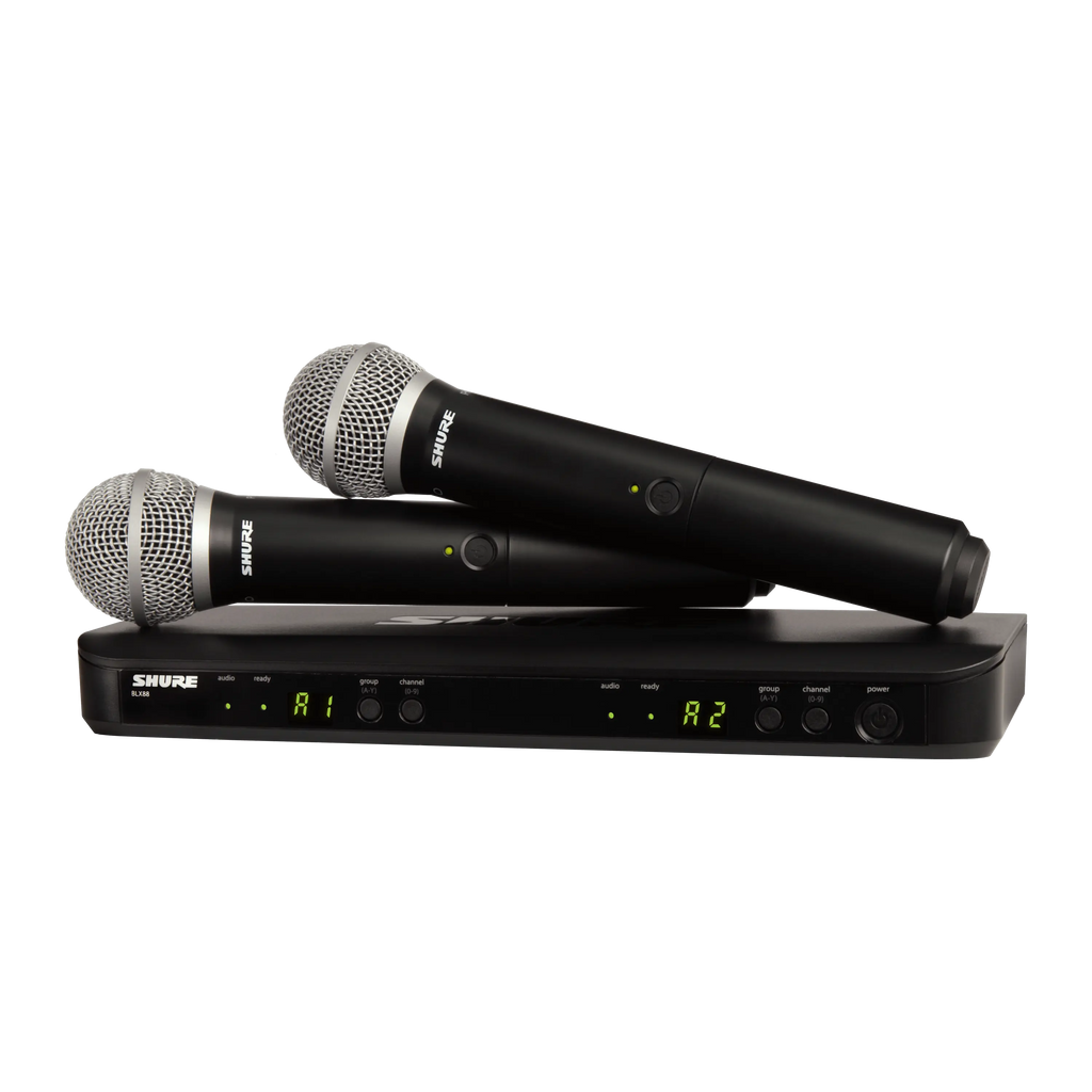 Shure BLX288/PG58 Dual Handheld Wireless Microphone System