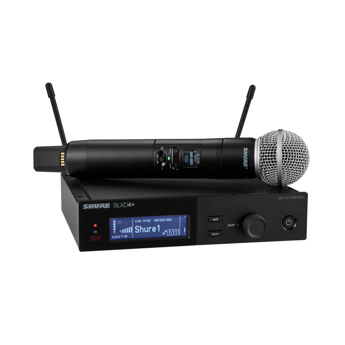 Shure SLXD24+UK/58-K55 Wireless SM58 Handheld Microphone System