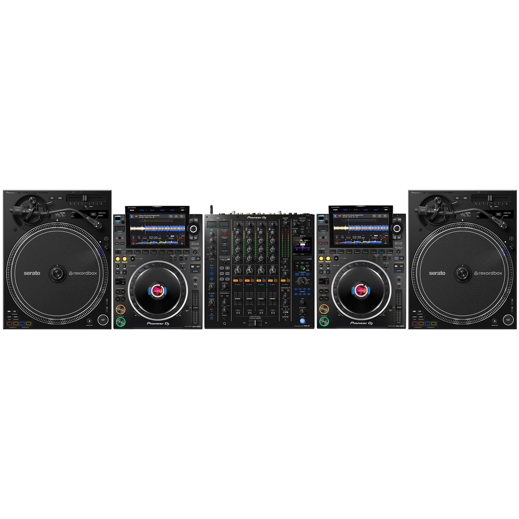 Pioneer DJ 2 x CDJ-3000 + 2 x PLX-CRSS12 + DJM-A9 Bundle