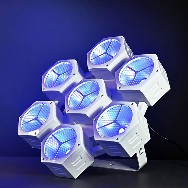 Citronic CosmoPAR-LE 7x40W COB LED RGBW PAR Light Limited Edition Whit