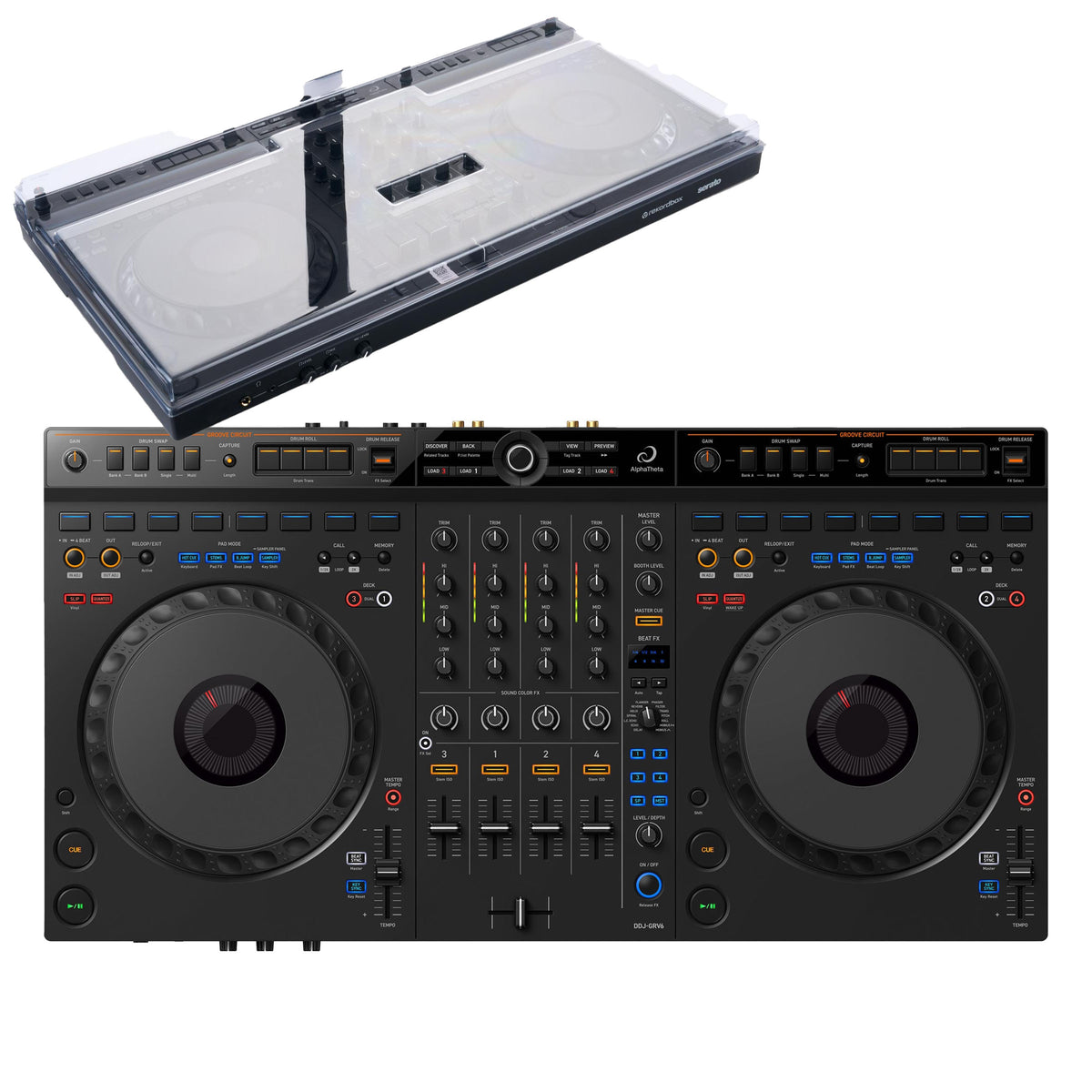 AlphaTheta DDJ-GRV6 DJコントローラー +DECKSAVER AlphaTheta DDJ-GRV6 + Decksaver Bundle