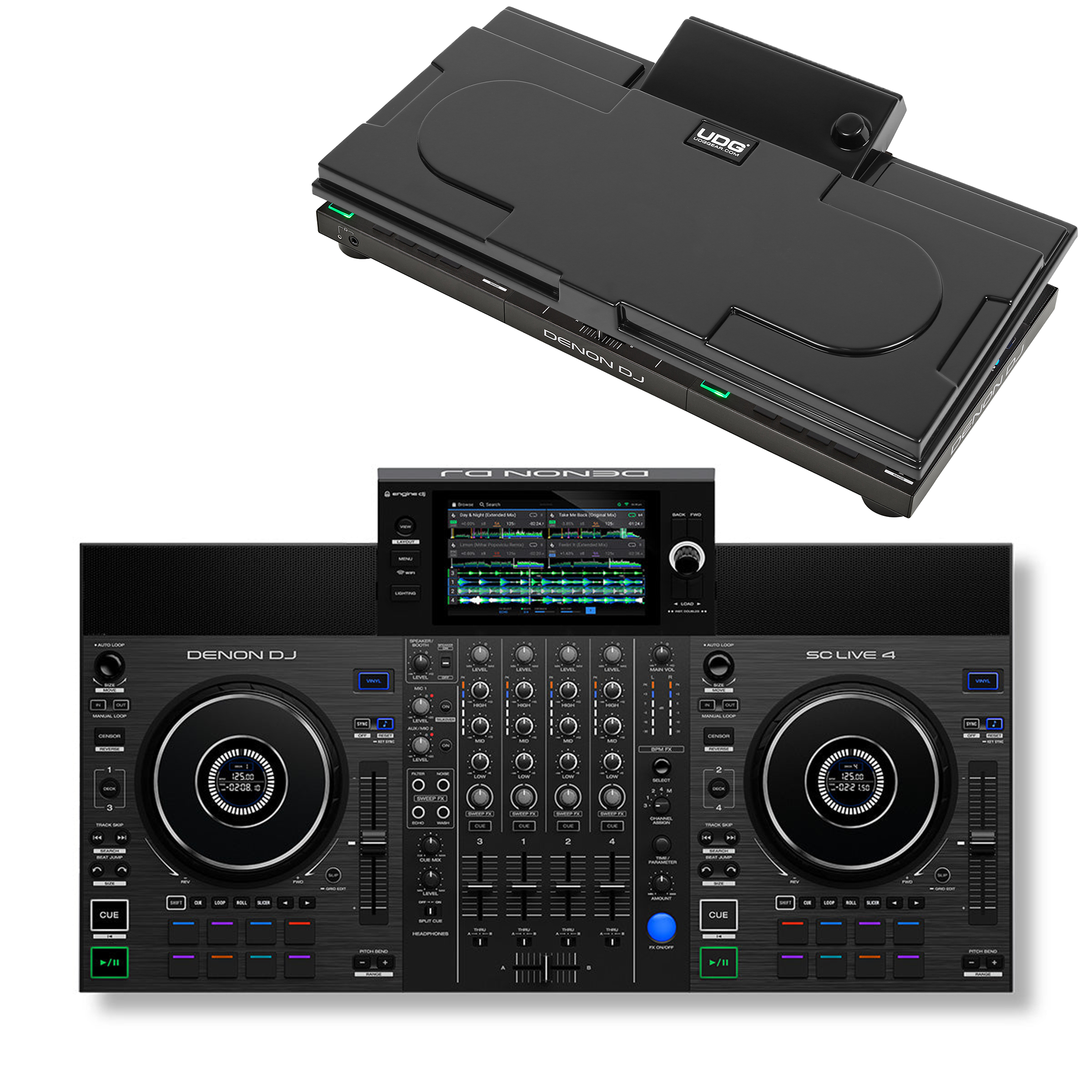 Denon DJ SC LIVE 4 + UDG Ultimate Equipment Cover