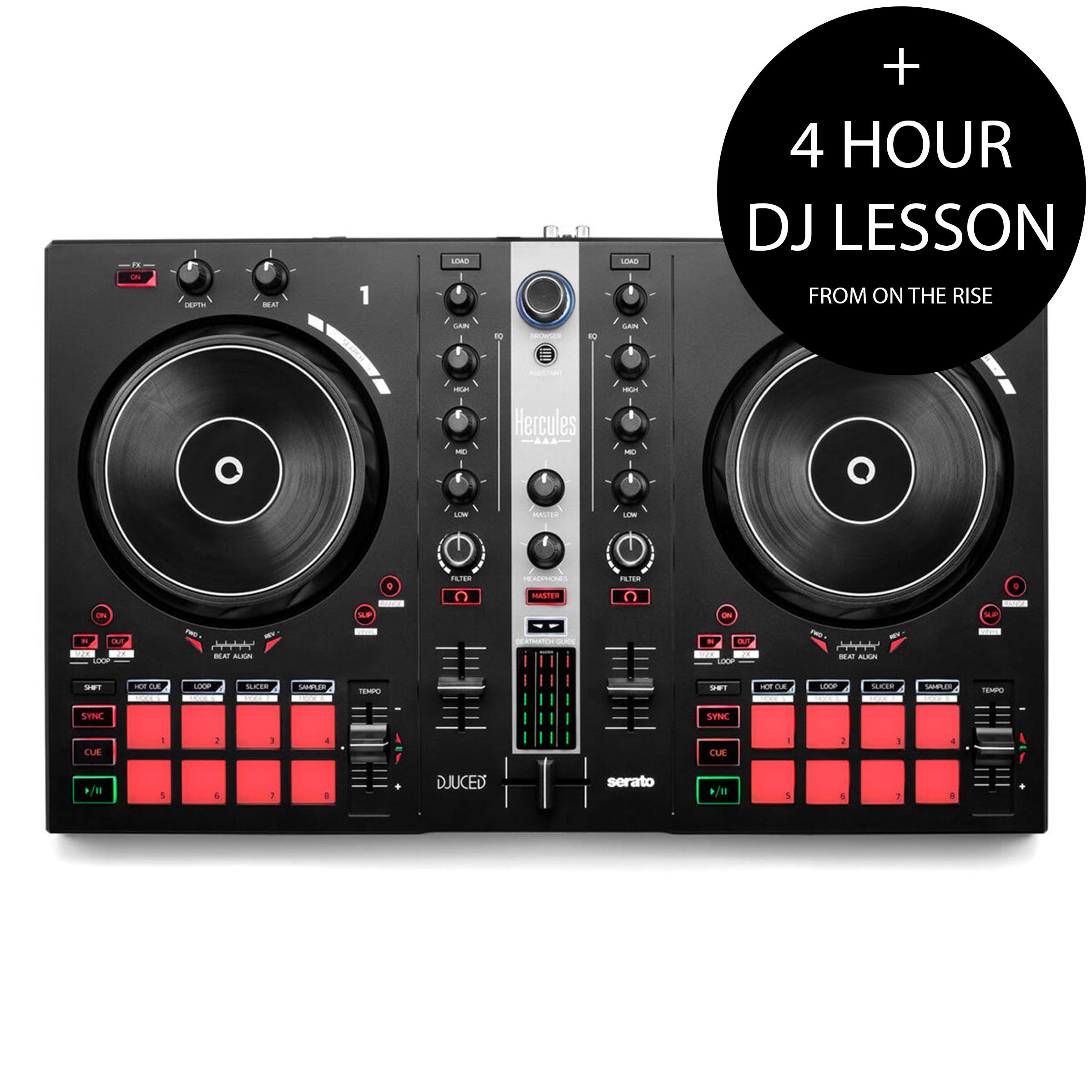 Hercules Inpulse 300 MK2 + 4 Hour DJ Lesson Bundle