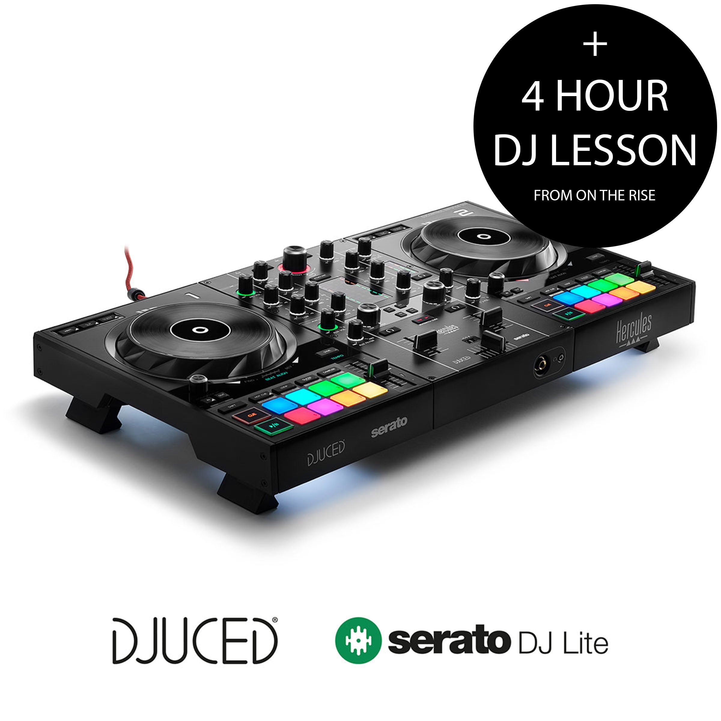 Hercules Inpulse 500 + 4 Hour DJ Lesson Bundle