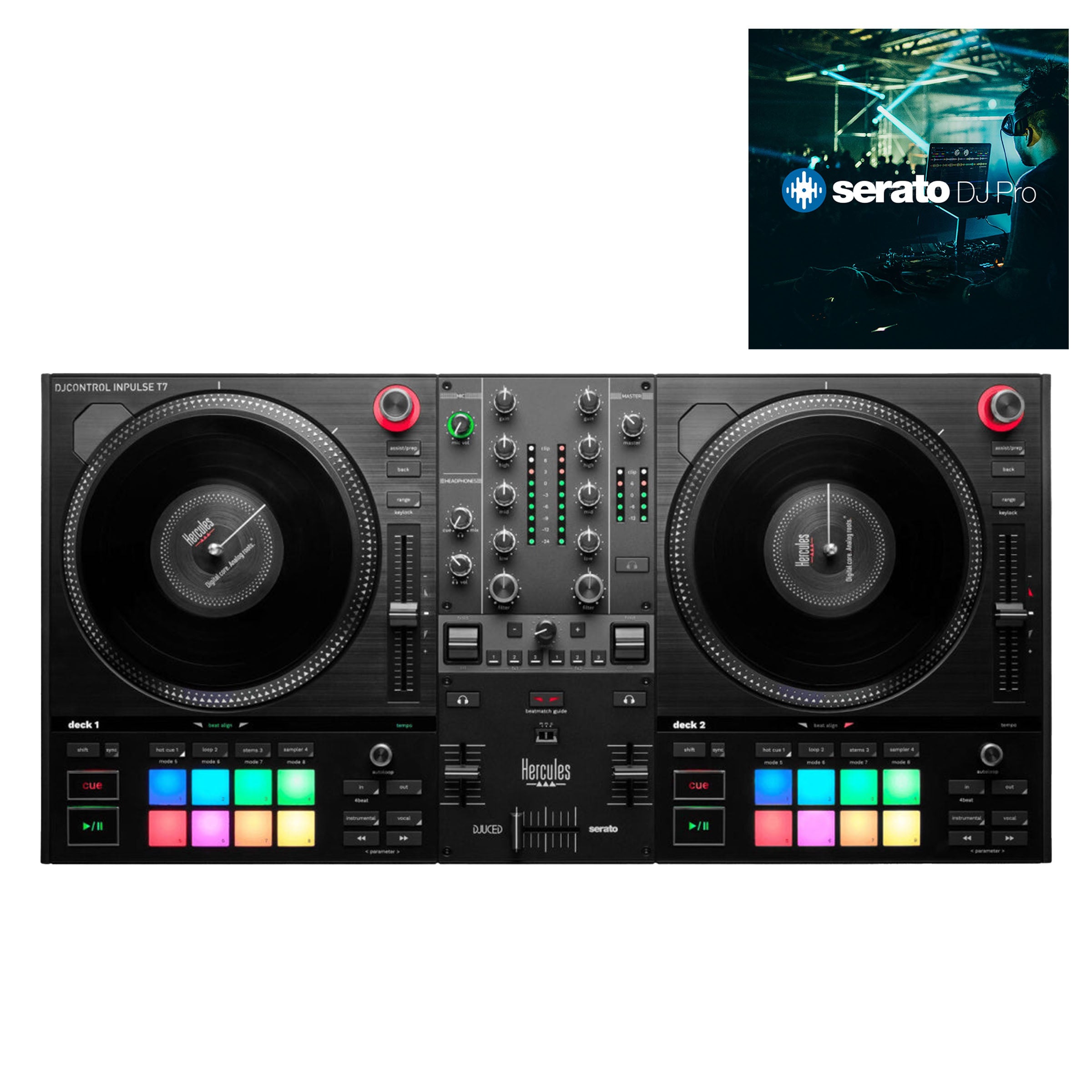 Hercules DJControl Inpulse T7 + Serato DJ Pro Bundle