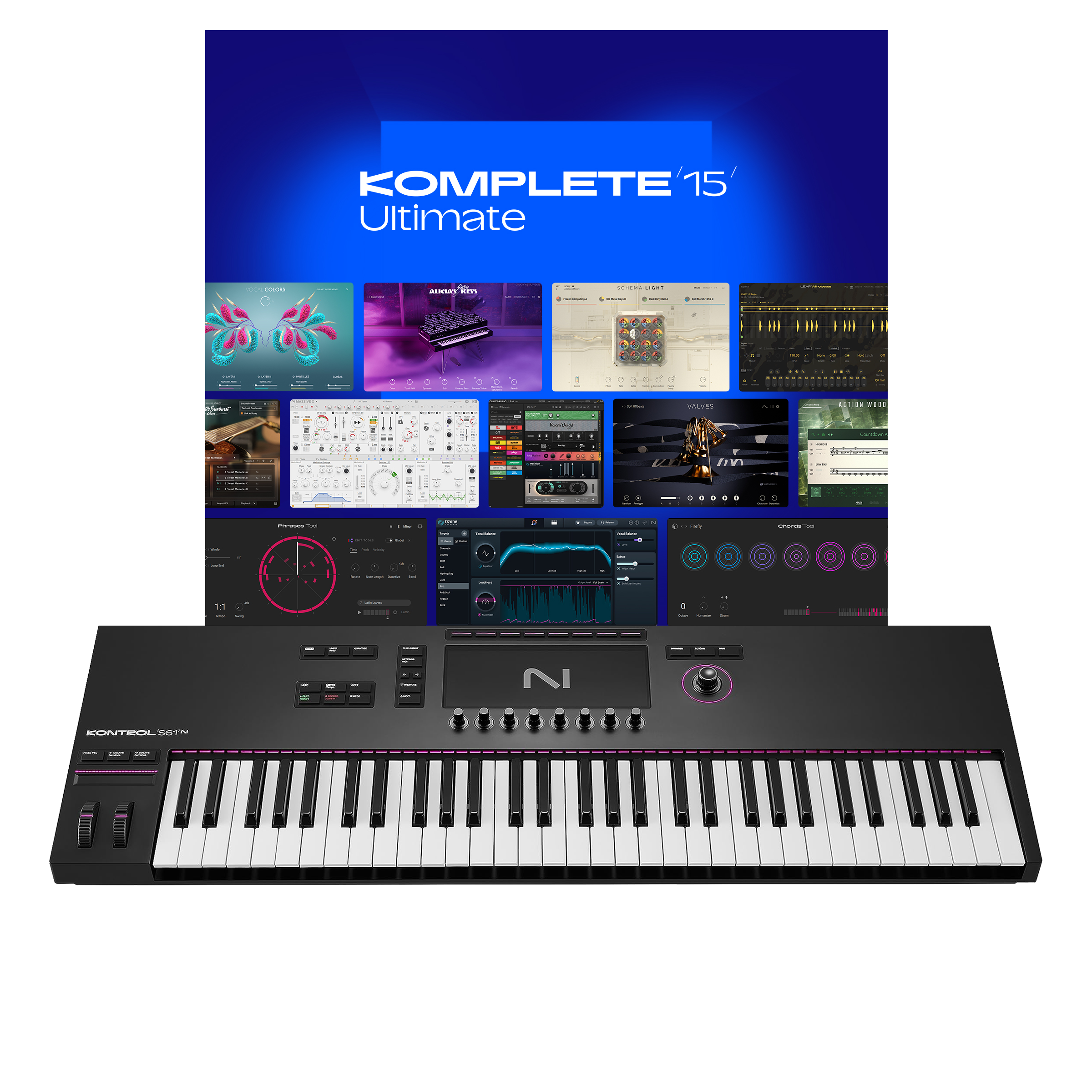 Native Instruments Kontrol S61 MK3 With Komplete 15 Ultimate (Download)