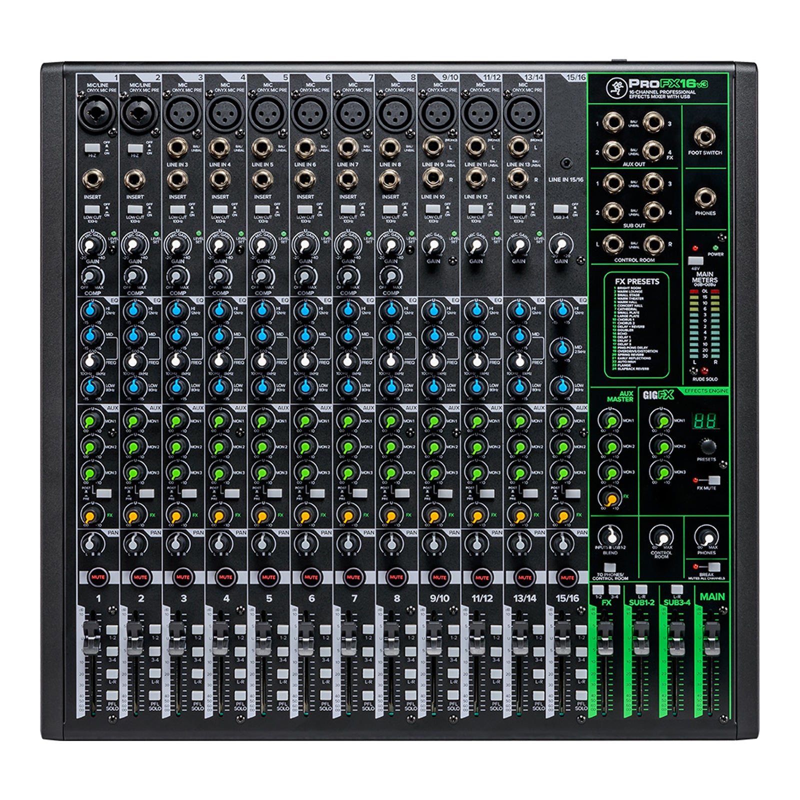 Mackie PROFX16V3 16 Channel Fx Mixer