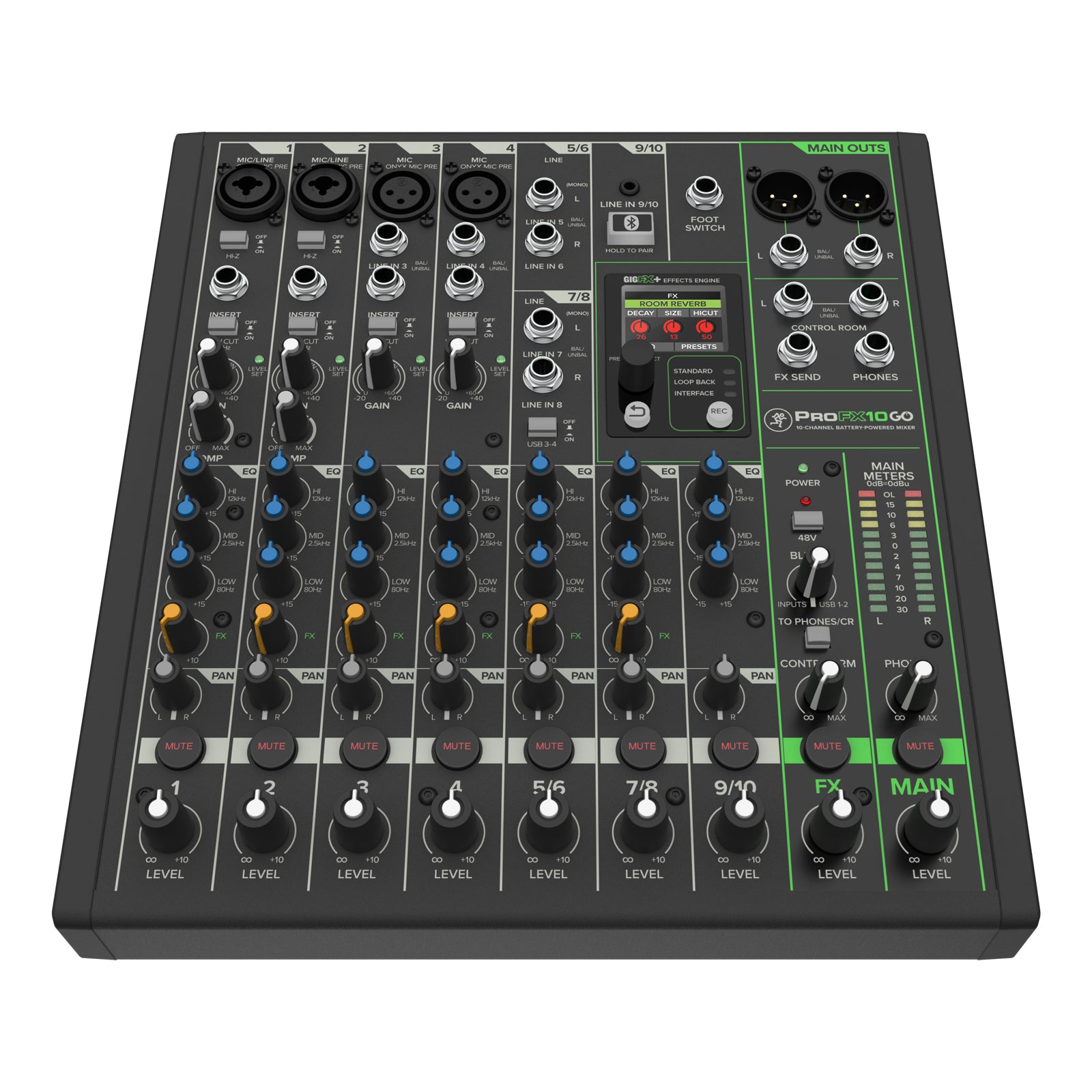 Mackie PROFX10 GO Battery Powered Mixer