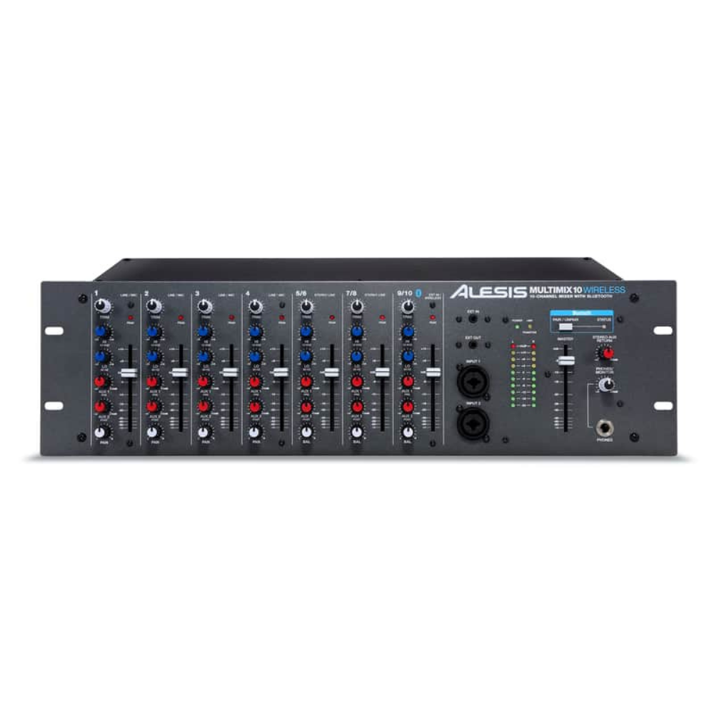 Alesis MultiMix10 Wireless - 10-Channel Rackmount Mixer with Bluetooth