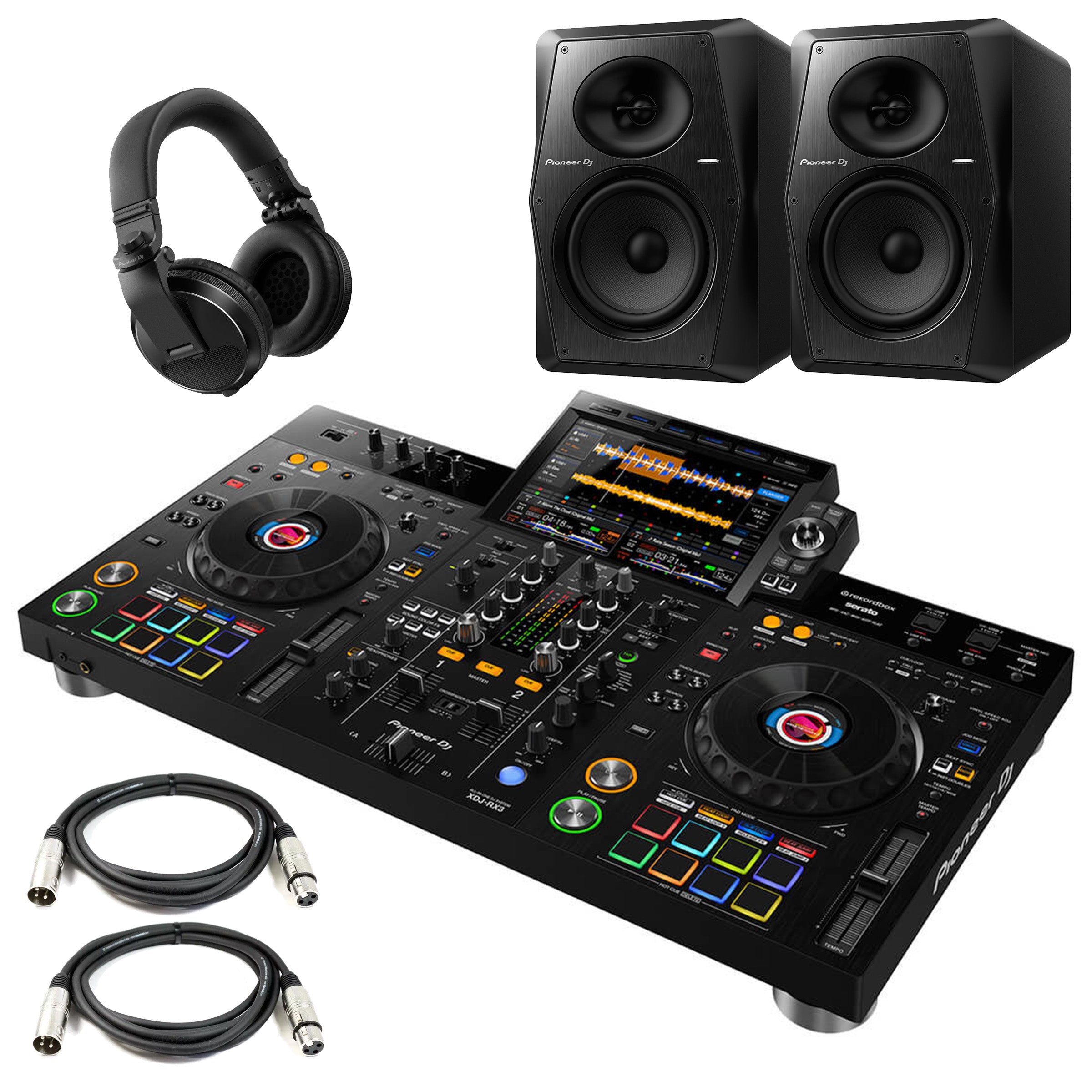 Pioneer DJ XDJ-RX3 Bundle with VM-70 Monitors & HDJ-X5 Headphones