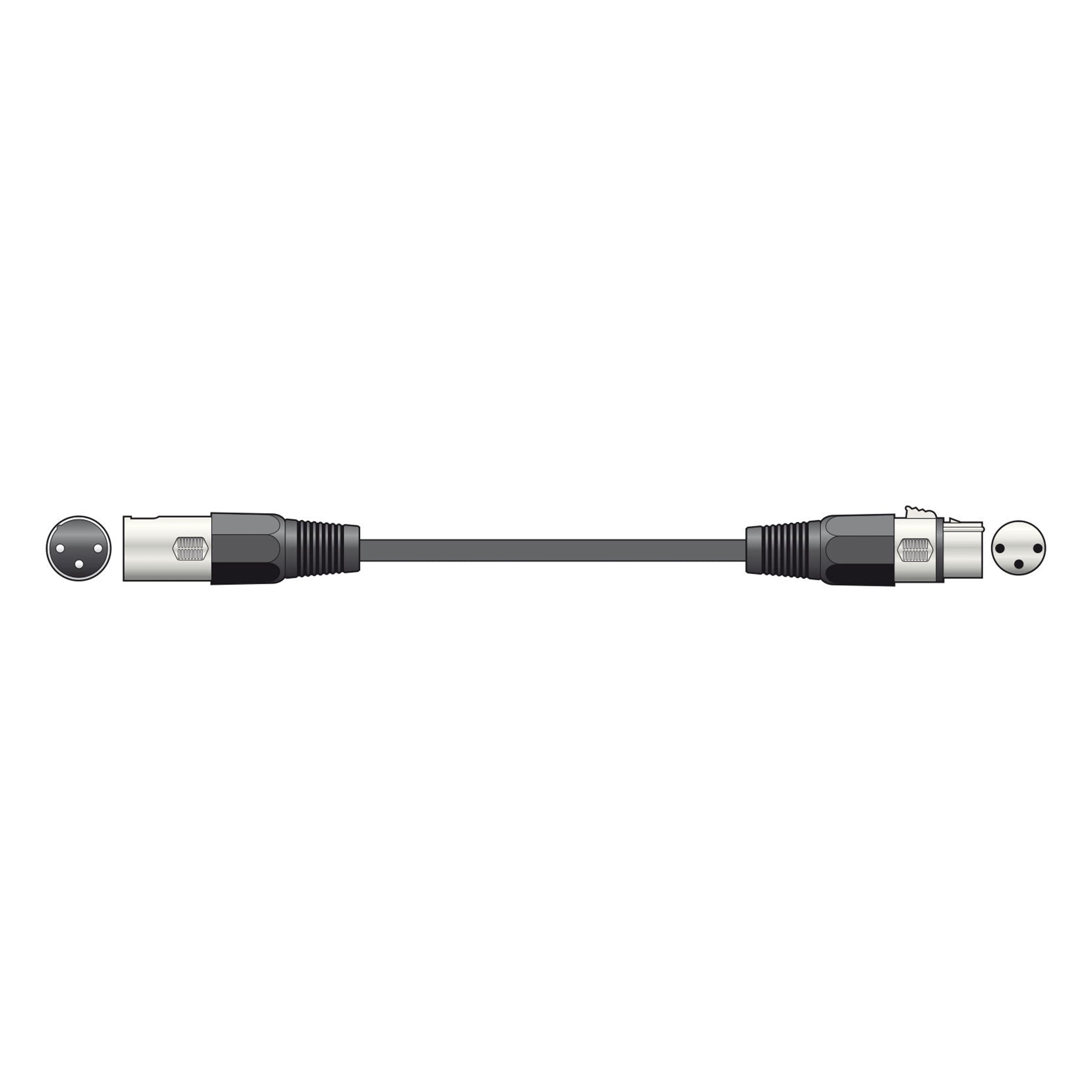 QTX DMX Pro Lighting Cable 0.75m (177914)