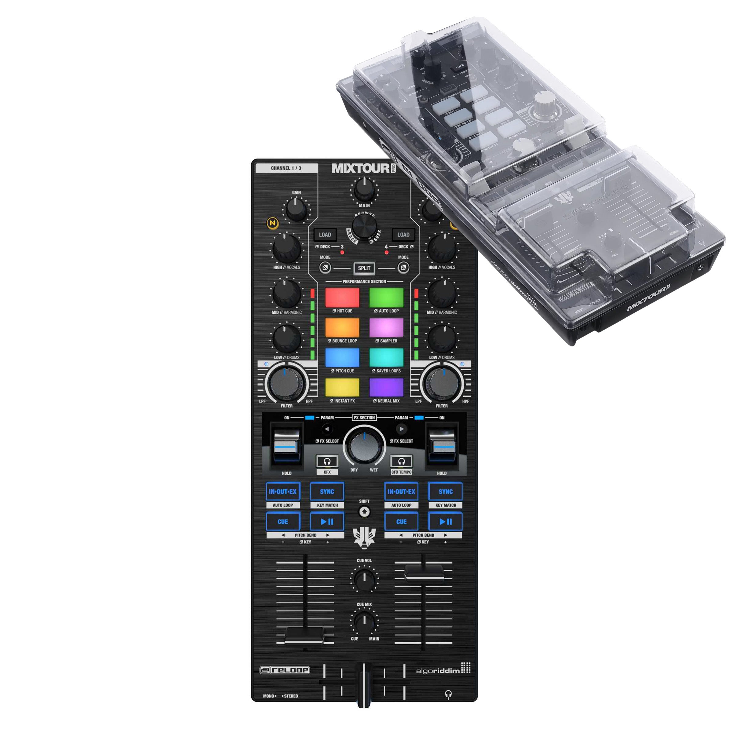 Reloop Mixtour Pro + Decksaver Bundle