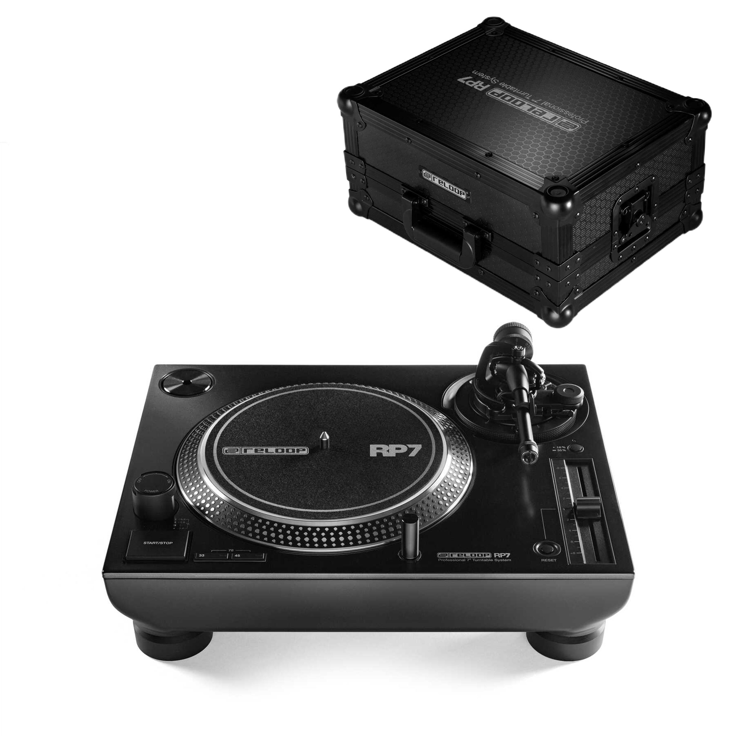 Reloop RP-7 Turntable + Case Bundle