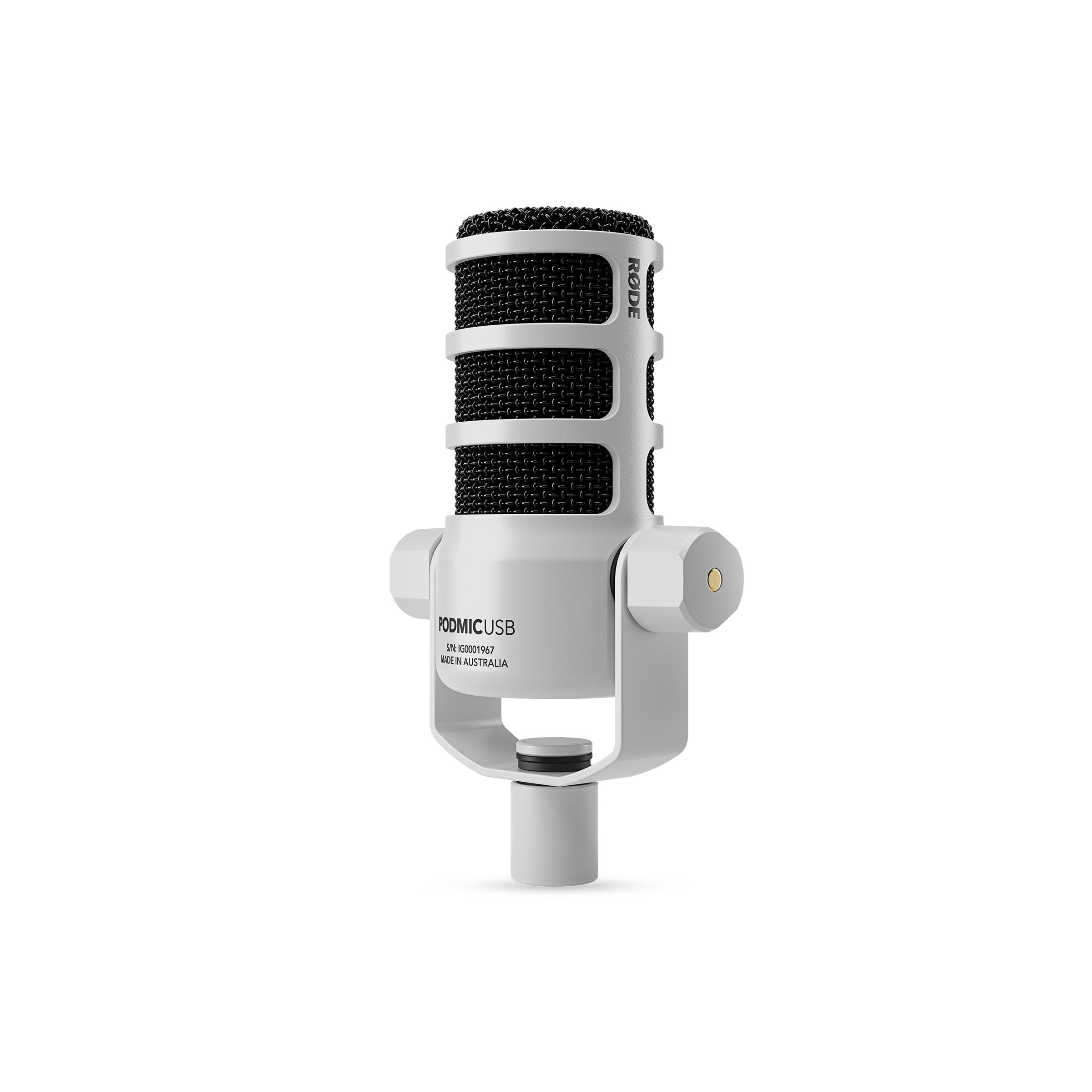 Rode PodMic USB Dynamic Podcasting Microphone White