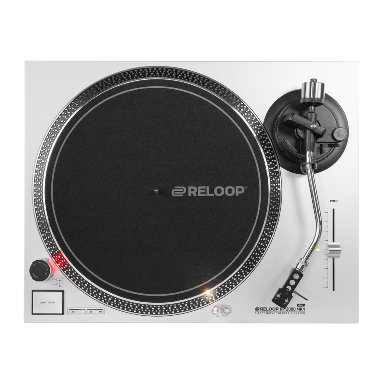 Reloop RP-2000 MK4 Direct Drive Dj Turntable - Silver