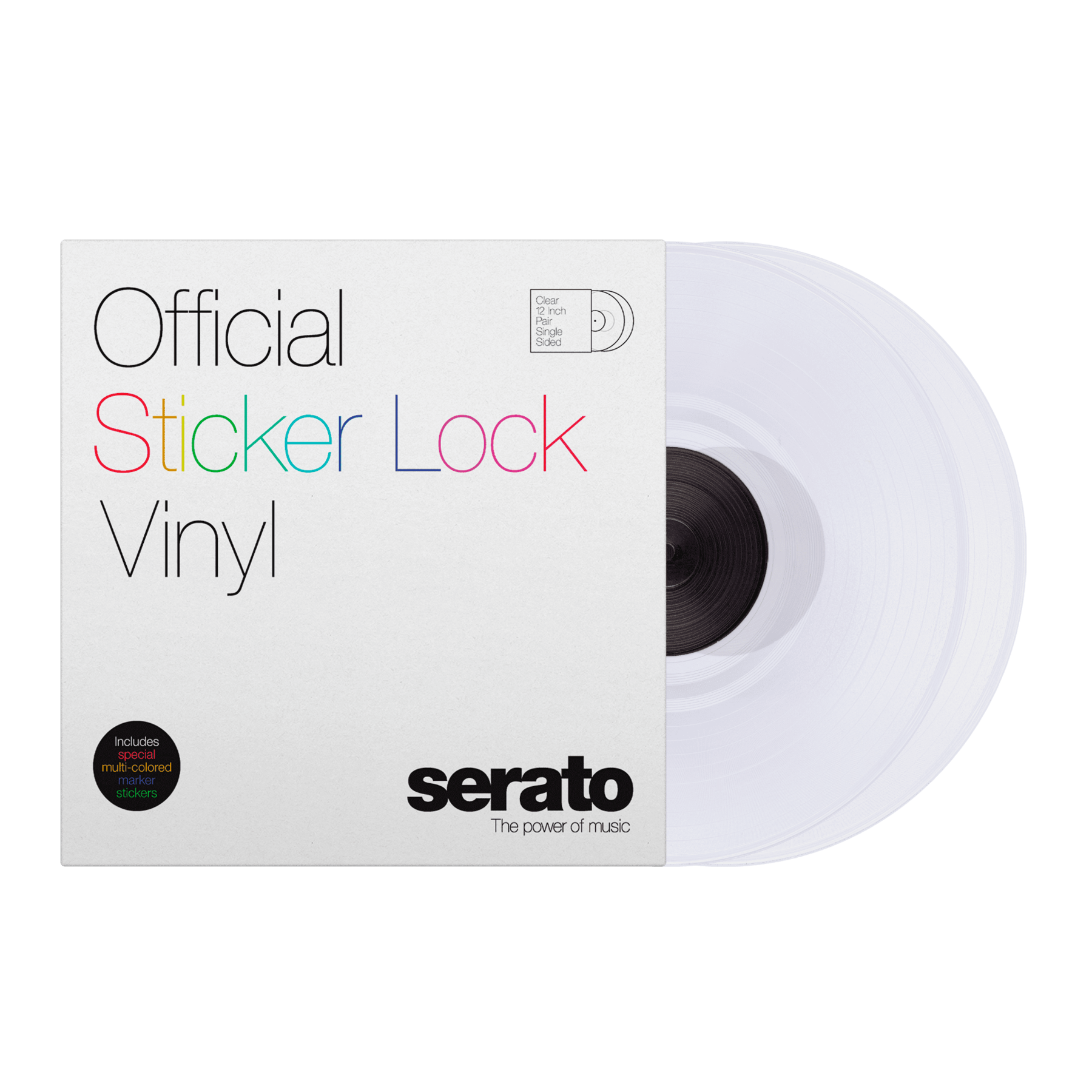 Serato 12" Sticker Lock Vinyl (Pair)