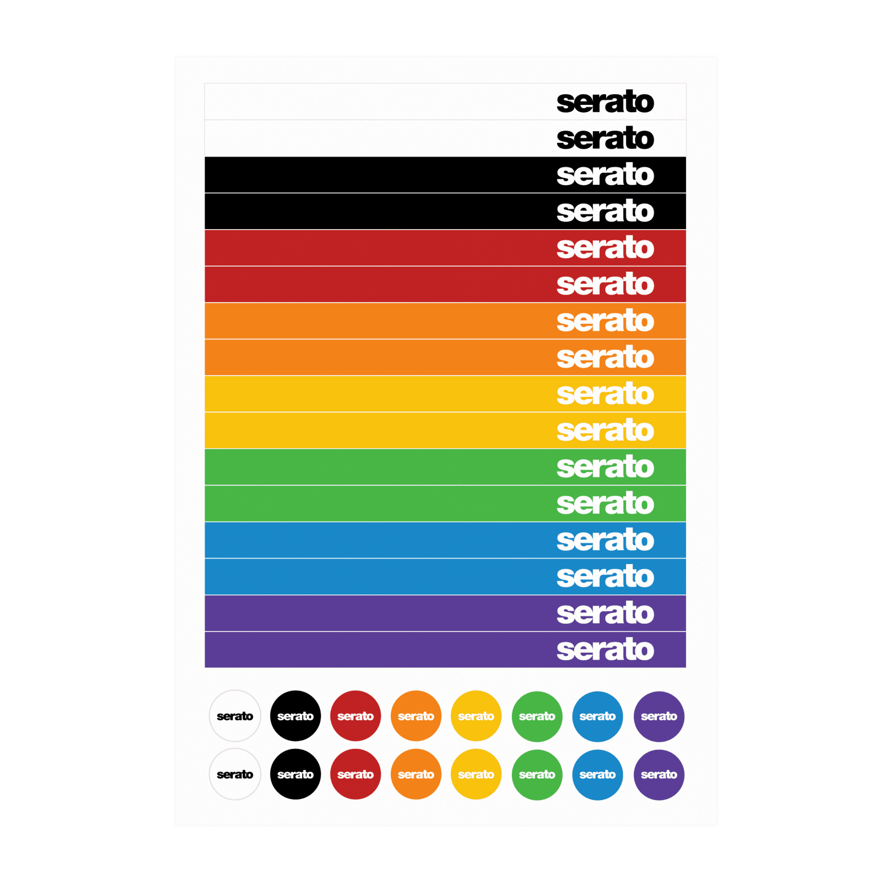 Serato 12" Sticker Lock Vinyl (Pair)