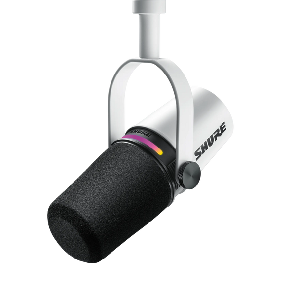 Shure MV7+ Podcast Microphone White
