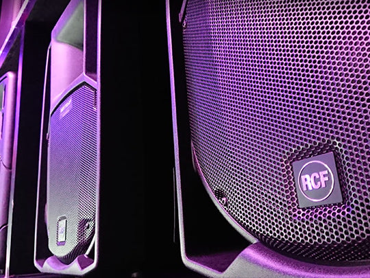 RCF PA Speakers on demo at Westend DJ, London, NW2
