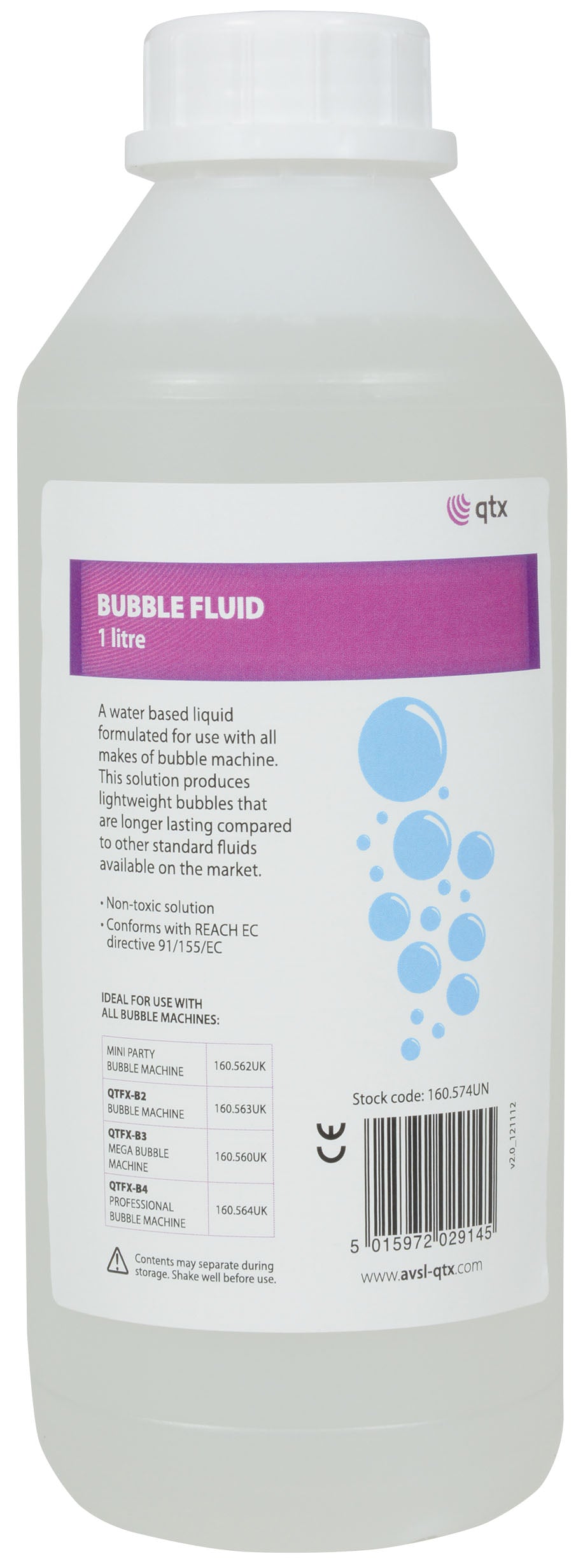 QTX Bubble Fluid - 1Ltr