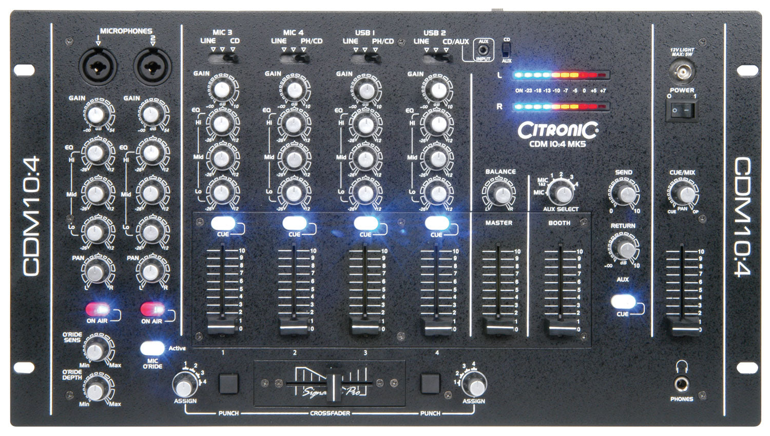 Citronic CDM10:4 MK5 4 Channel USB Mixer (171135)