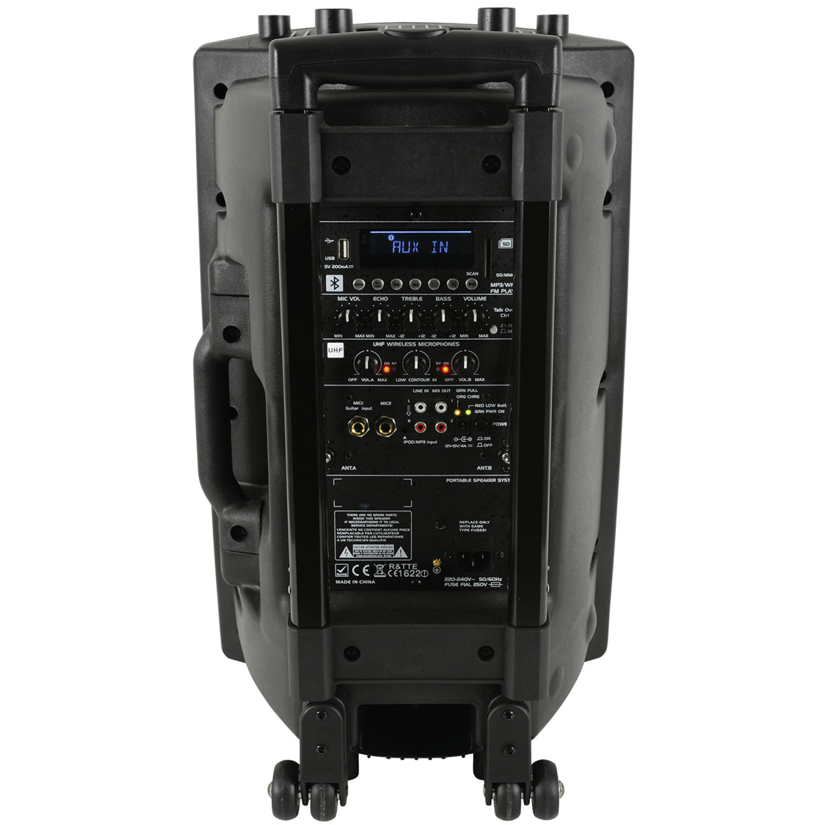 QTX QX12PA-PLUS Portable PA UHF USB/SD/FM/BT