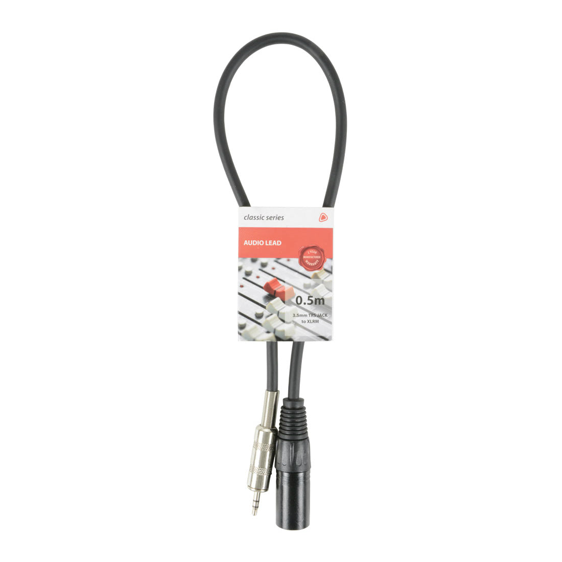 AVSL 3.5mm Mini Jack to XLR Male Cable - 0.5m (190065)