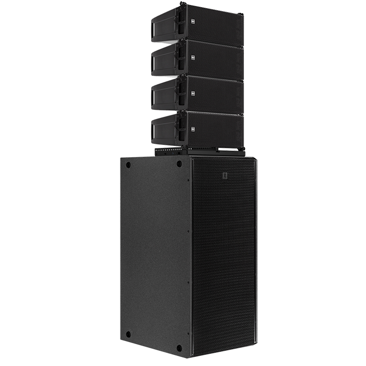 RCF SUB 8008-AS + Stacked HDL 6-A Line Array