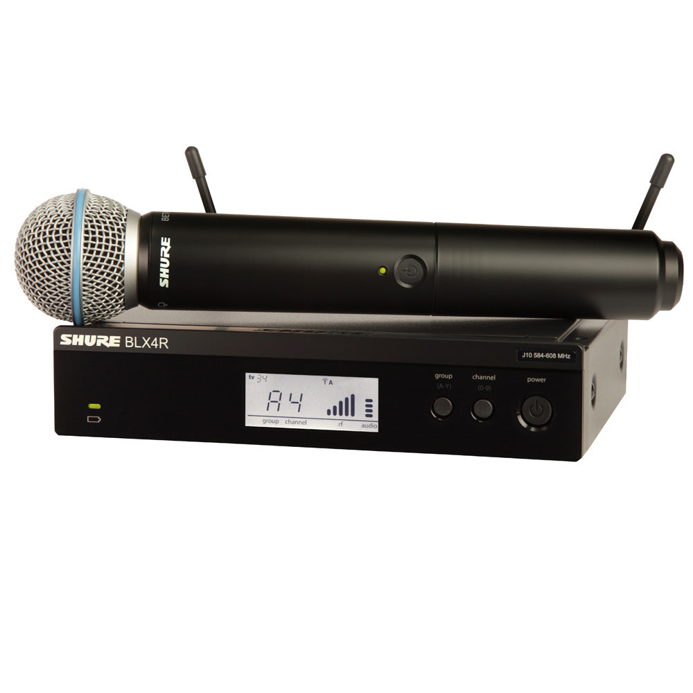 SHURE Beta 58A Wireless Rack Mountable Vocal System (BLX24RUK-B58)