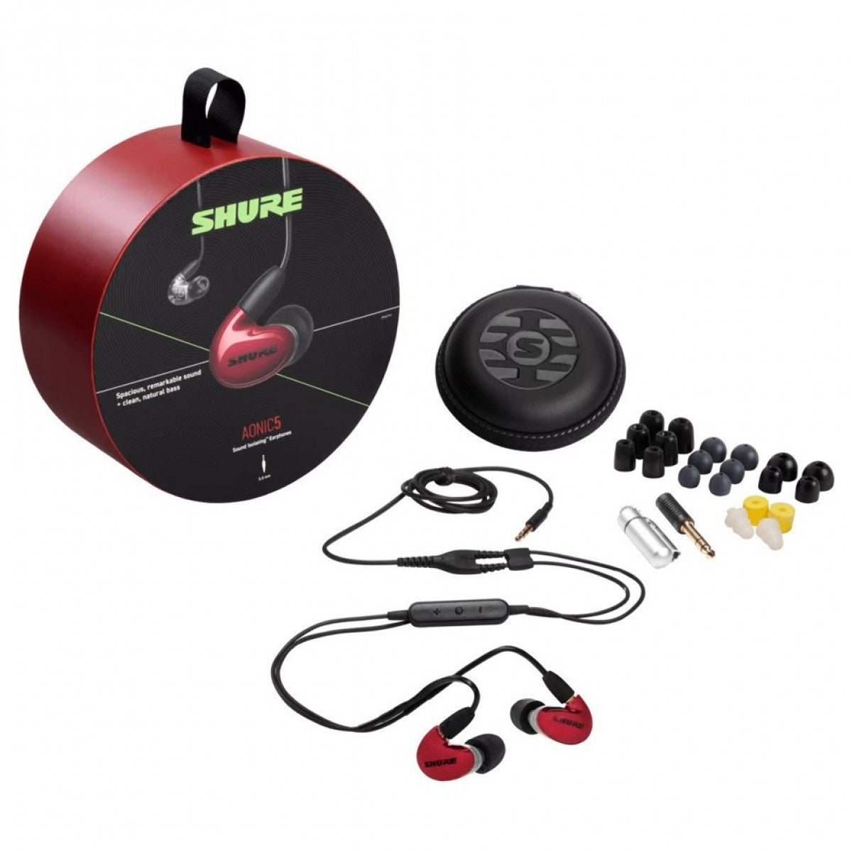 Shure AONIC 5 Sound Isolating Earphones Red