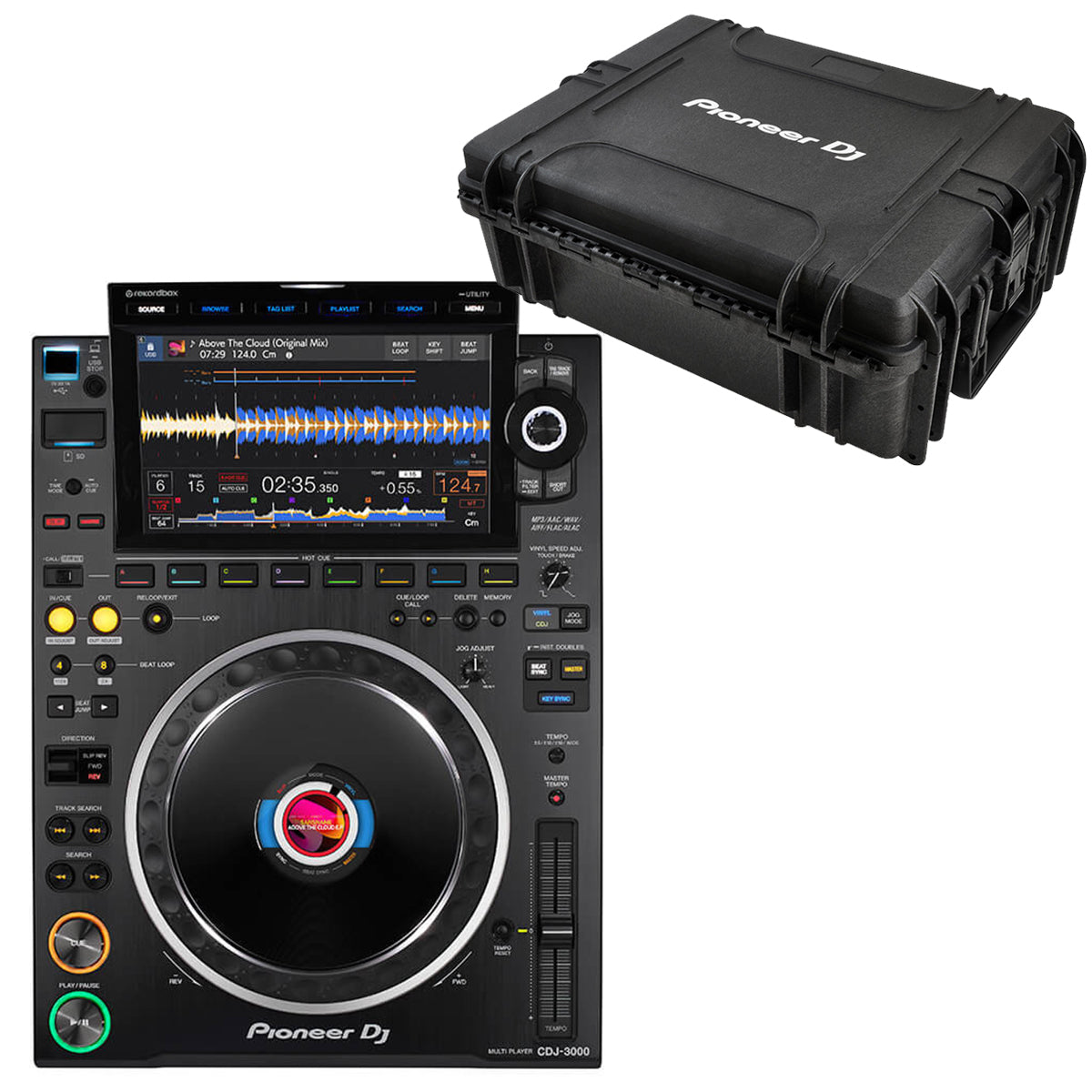 Pioneer DJ CDJ-3000 + DJRC-MULTI Flight Case