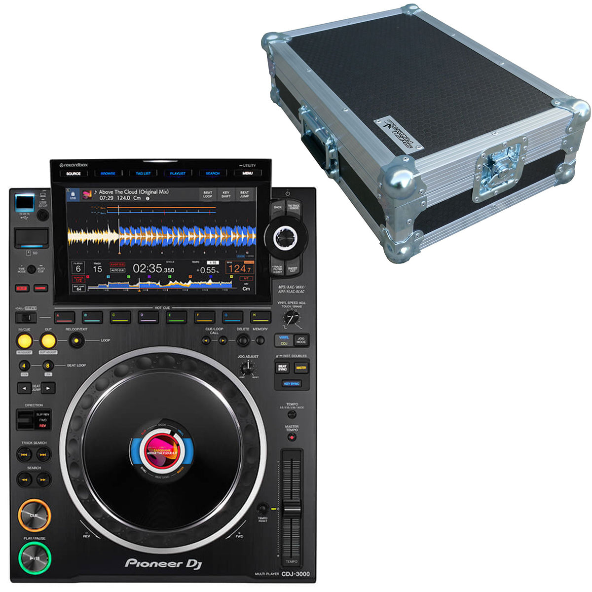 Pioneer DJ CDJ-3000 + Swan Flight Case Bundle